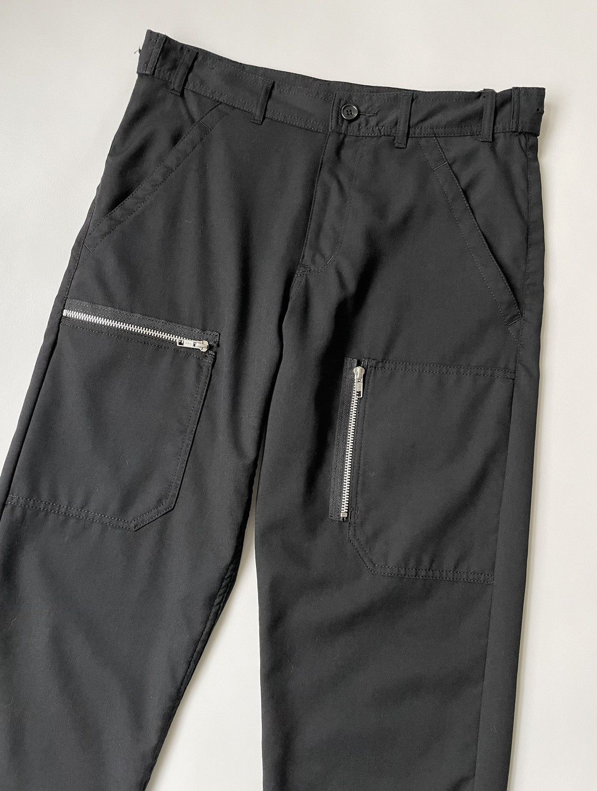 Comme des Garcons A/W 12 Black Wool ‘Flight Cargo’ Pants Size US 32 / EU 48 - 2 Thumbnail