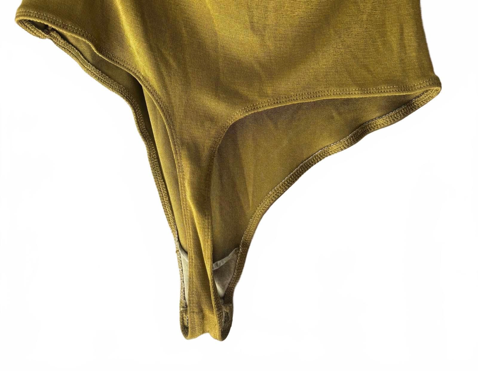 Free People Free People Mustard Yellow Off-Shoulder Long Sleeve Bodysuit Size S / US 4 / IT 40 - 8 Thumbnail