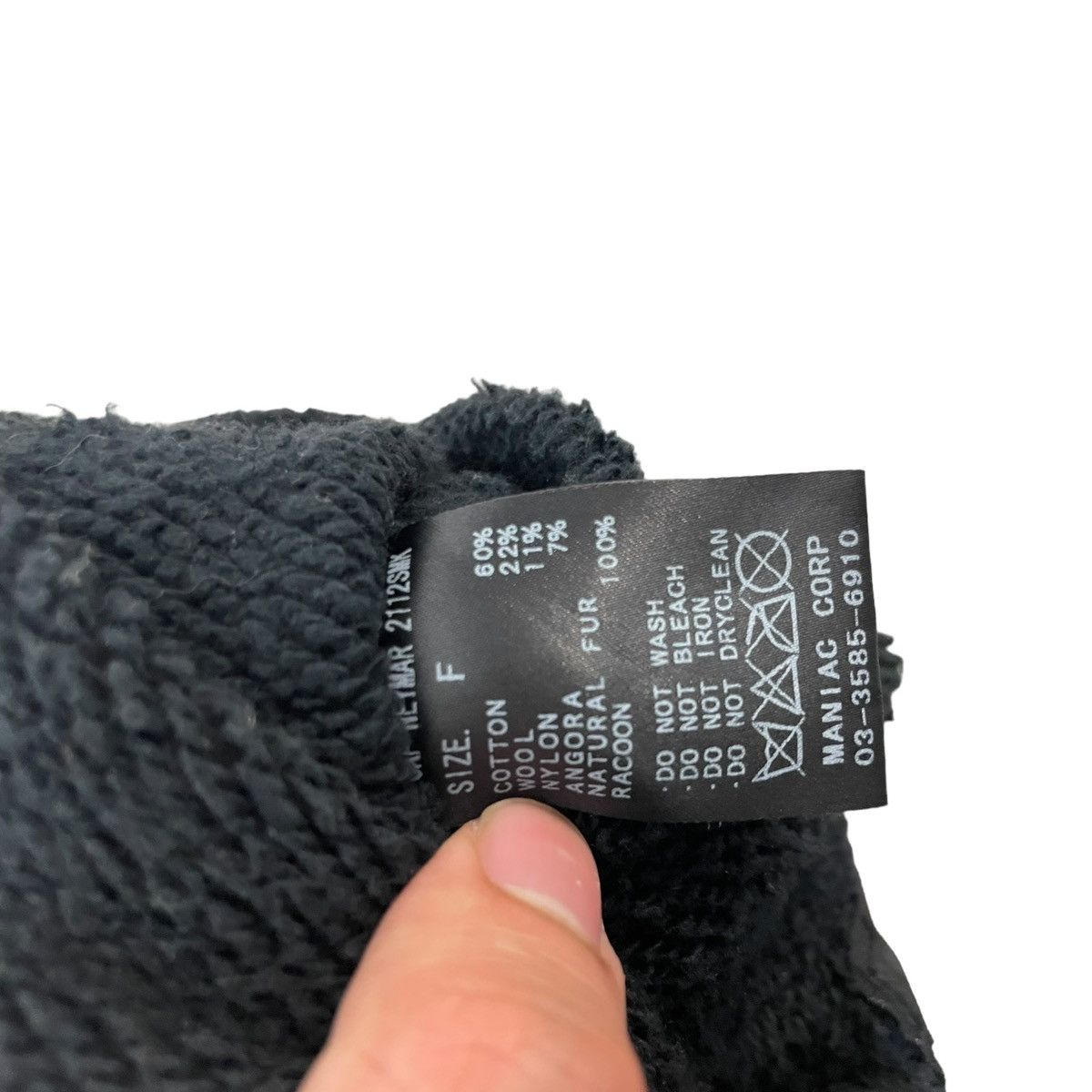 Le Grande Bleu (L.G.B.) Lgb black Mohawk beanie Size ONE SIZE - 4 Thumbnail