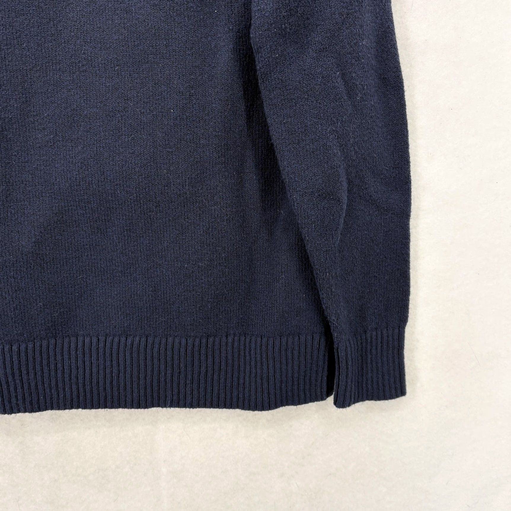 Vintage L.L.Bean Sweater Womens Medium Blue Turtleneck Waffle-Knit Pullover All-Day Casual Knit Size M / US 6-8 / IT 42-44 - 3 Thumbnail