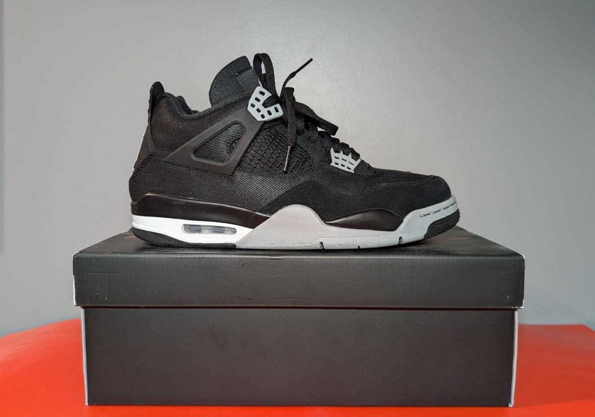 Size 10 - Jordan 4 Retro SE Black Canvas