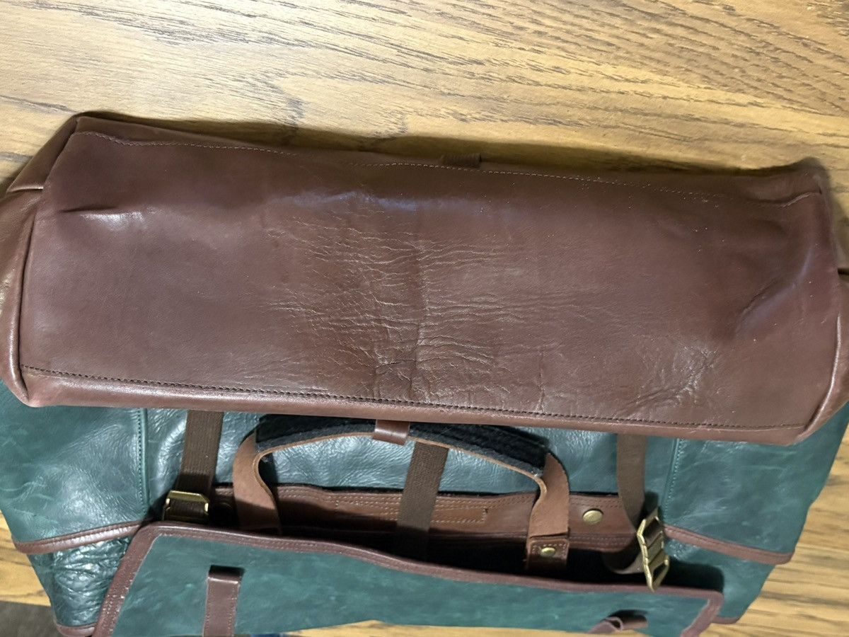 MasterPiece Master-Piece green/brown genuine leather messenger satchel Size ONE SIZE - 11 Thumbnail