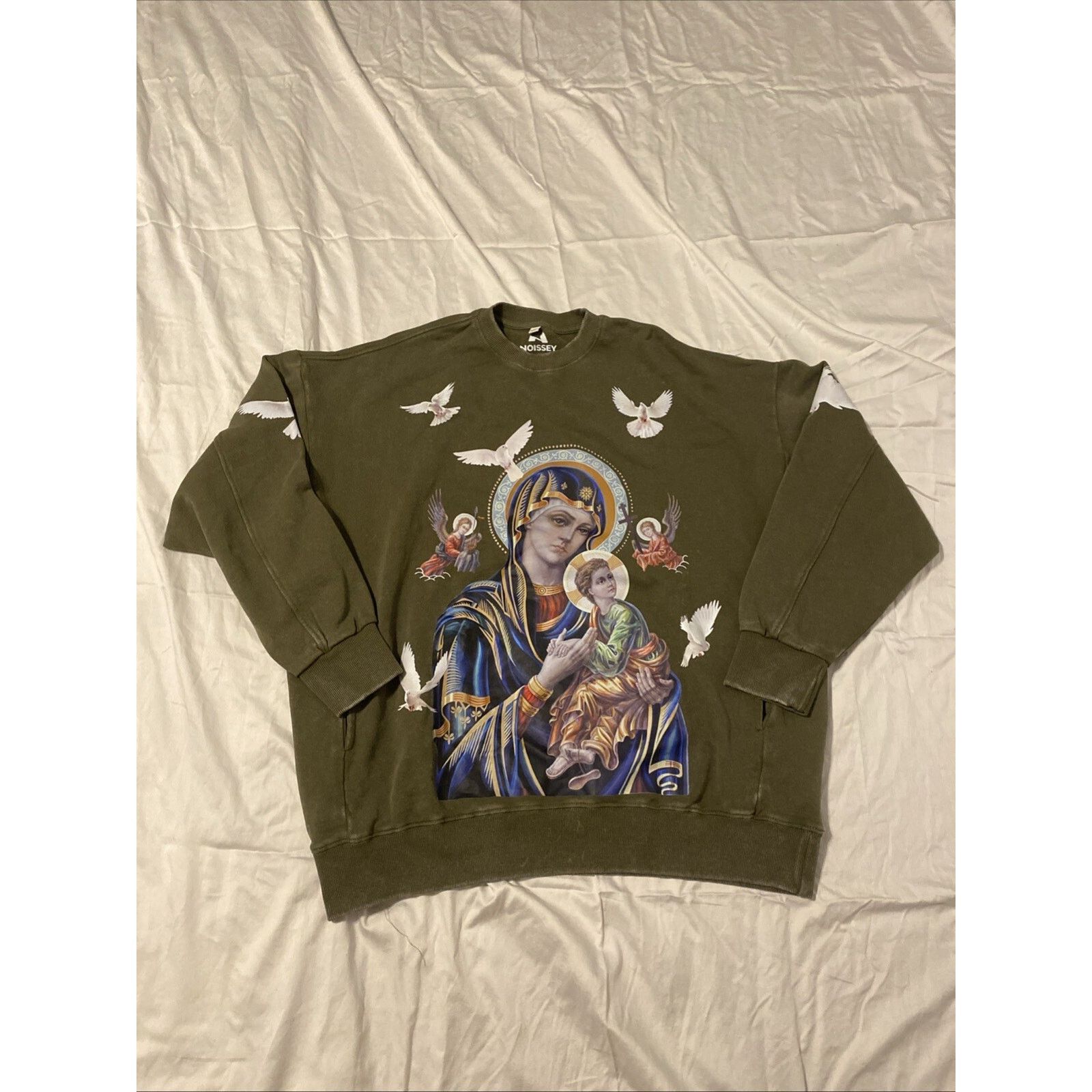 ALLURE Madonna and Child Thick Crewneck Sweatshirt Noissey