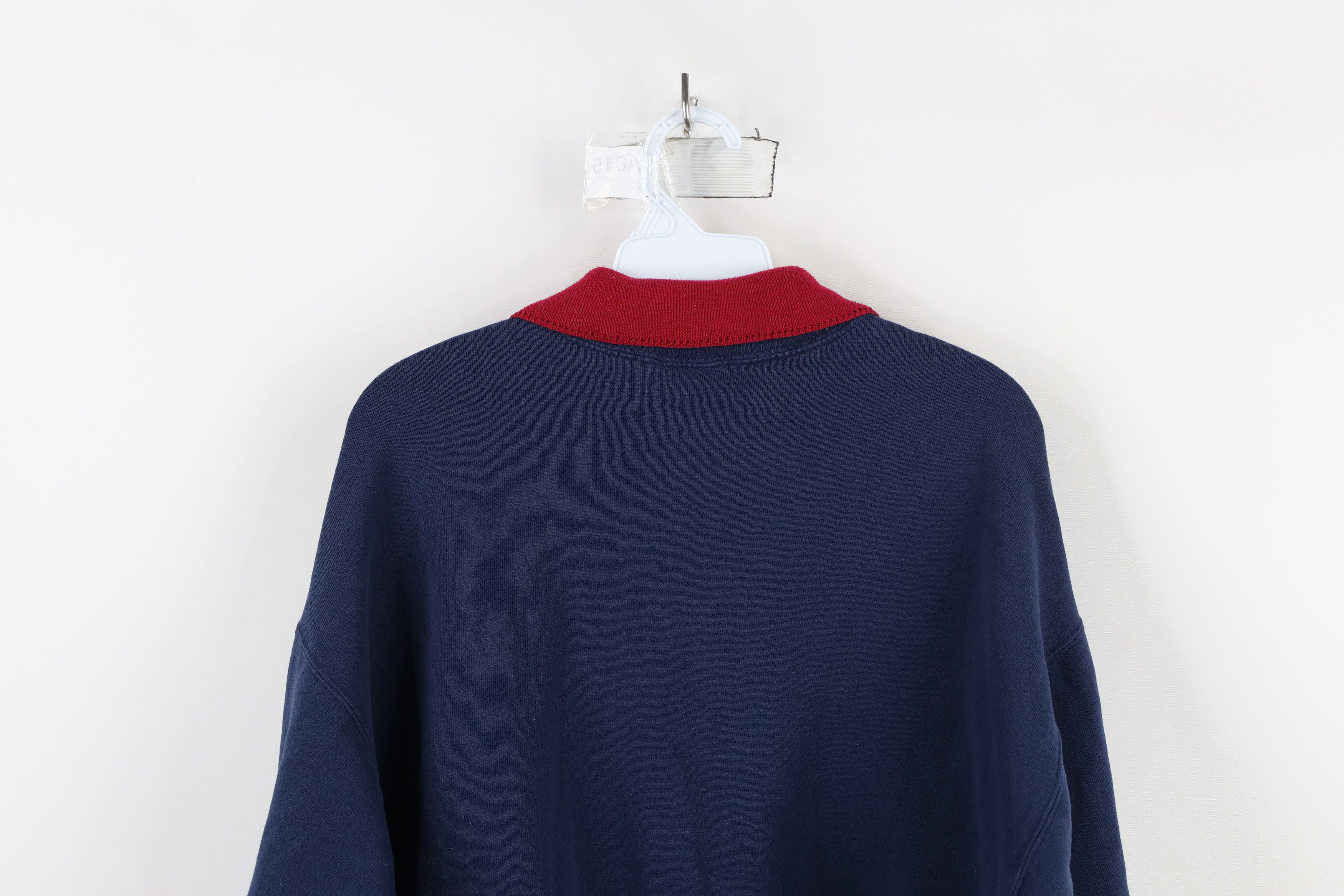 Vintage Vintage 90s Streetwear Heart Lace Collared Sweatshirt Size XL / US 12-14 / IT 48-50 - 11 Thumbnail