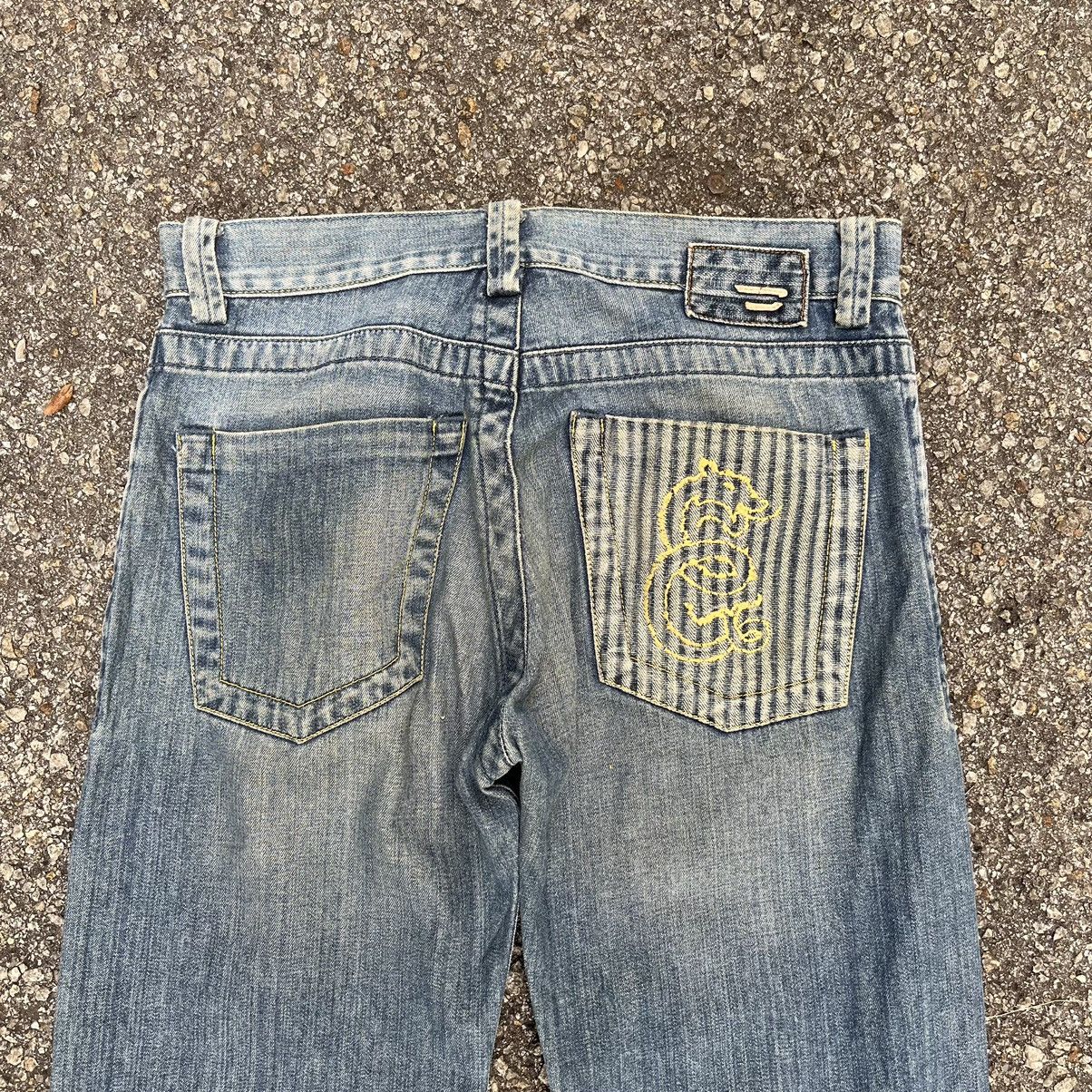 Diesel Diesel D Denim Snake Design Straight Fit Jeans Size US 29 - 1 Thumbnail