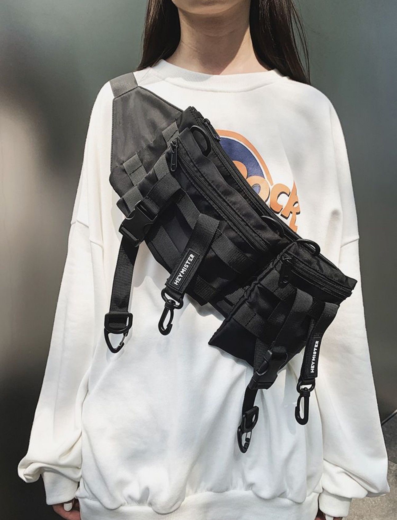 Japanese Brand Unisex Multi-Pocket Functional Waist Capacity Bags Size ONE SIZE - 1 Thumbnail