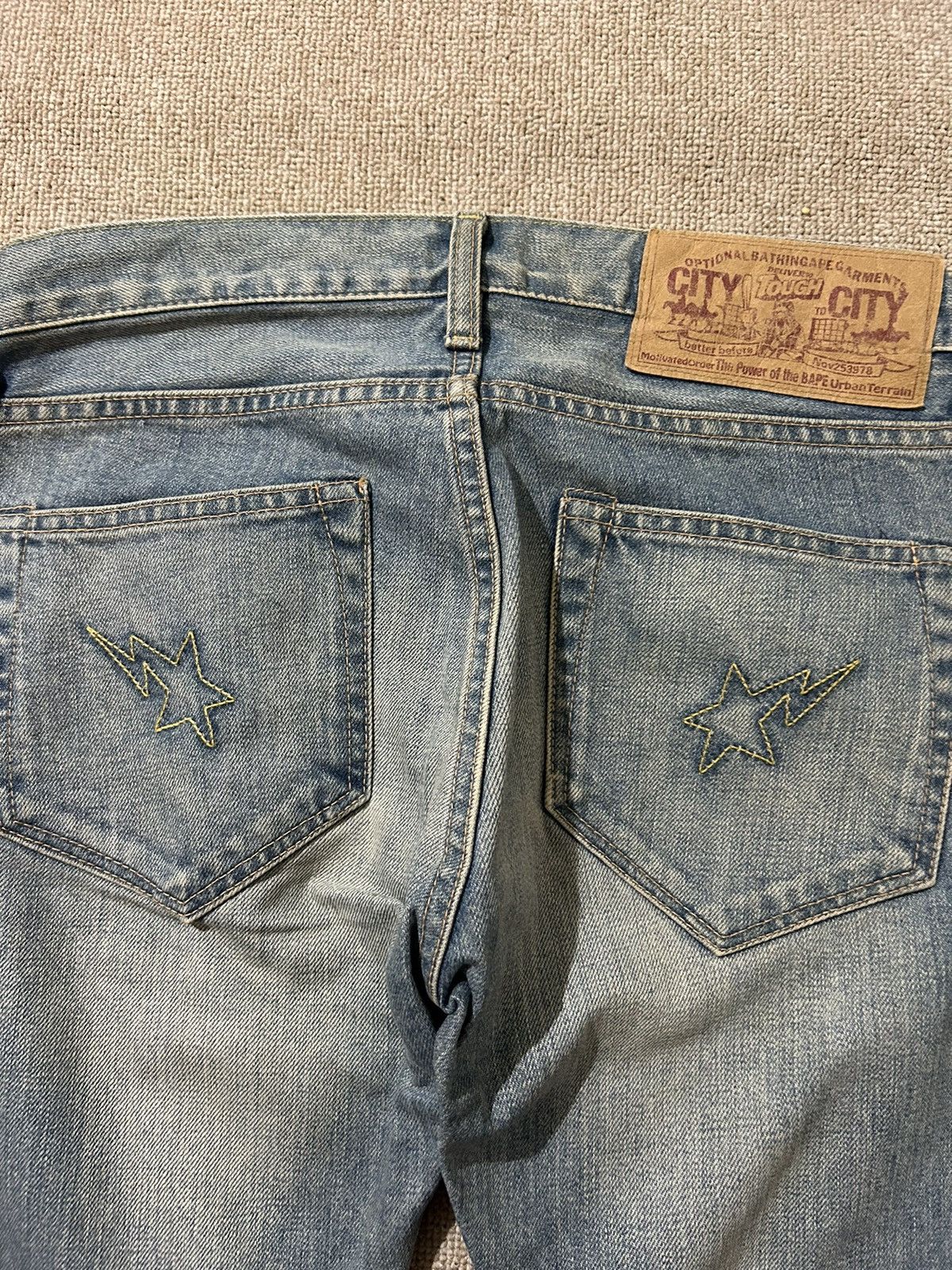 Bape Bapesta Denim Size 29" - 3 Thumbnail