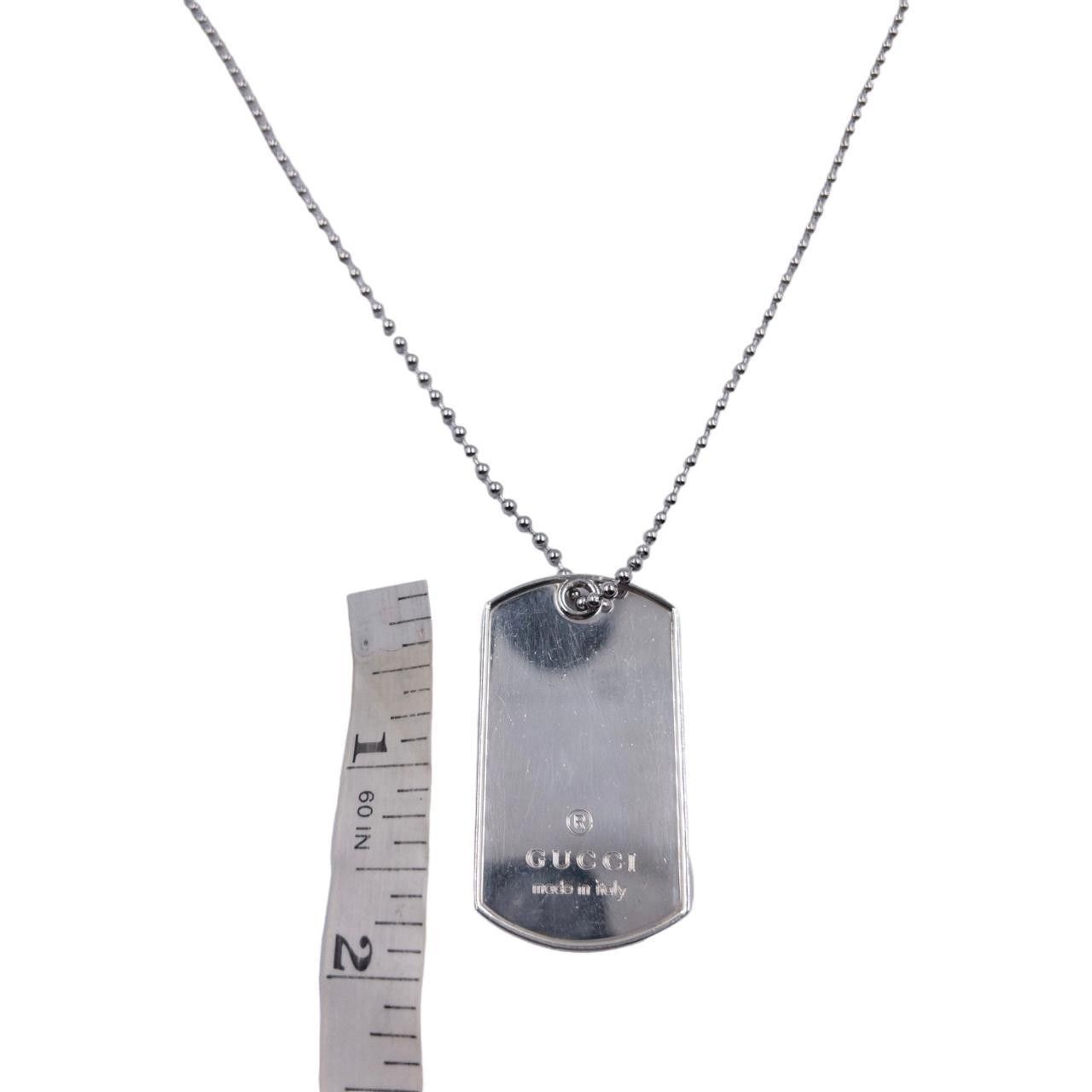 Gucci Vintage Gucci Dog Tag Necklace Size ONE SIZE - 5 Thumbnail