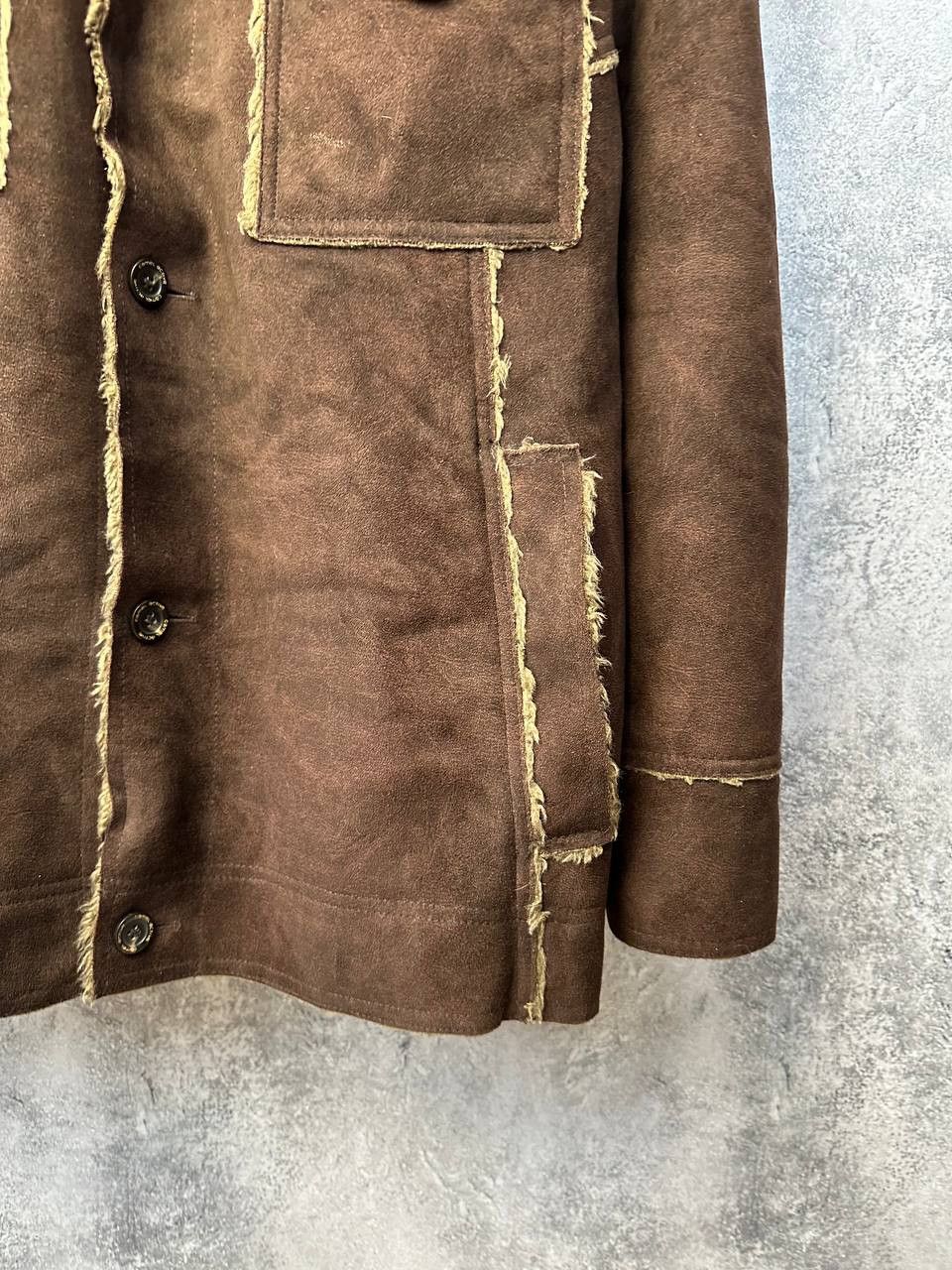camel active Camel Active Shearling Jacket Brown Suede Look Warm Stylish Size US L / EU 52-54 / 3 - 10 Thumbnail