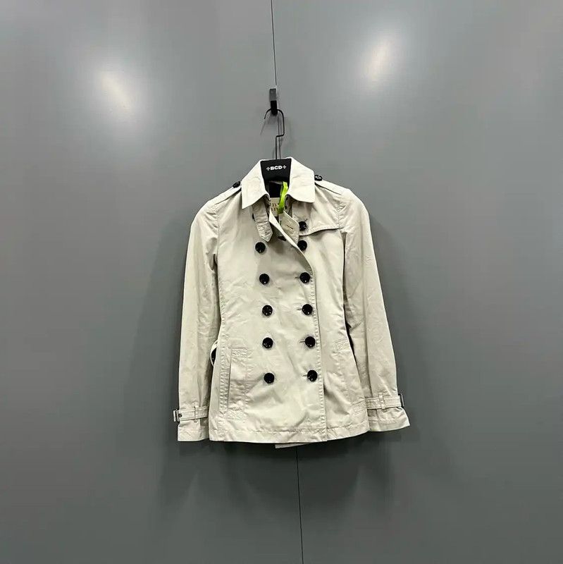 Burberry Burberry Khaki Cotton Women's Jacket Size ONE SIZE - 1 Thumbnail