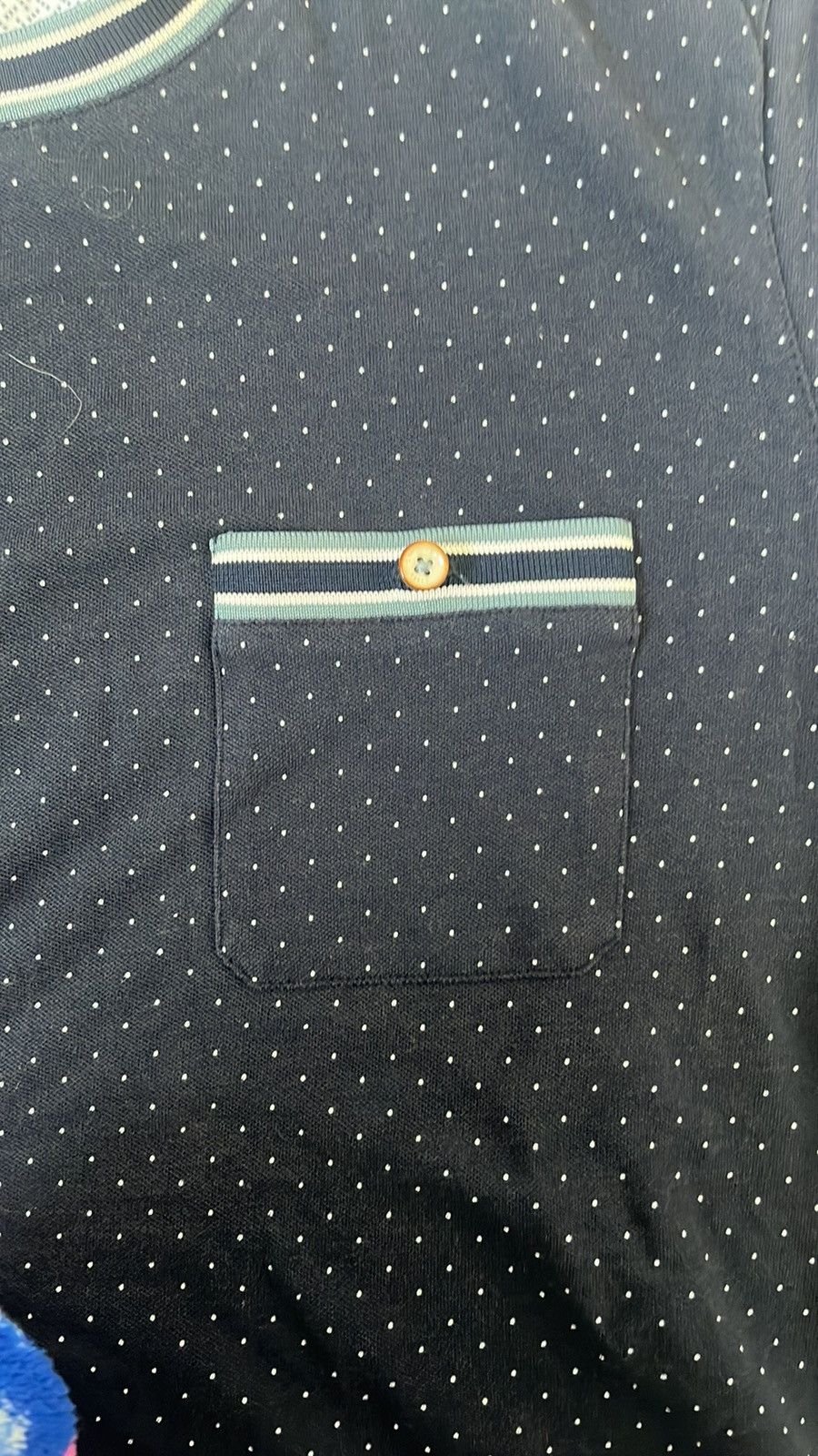 Ted Baker Ted Baker London Navy poka dot shirt Size US M / EU 48-50 / 2 - 3 Thumbnail