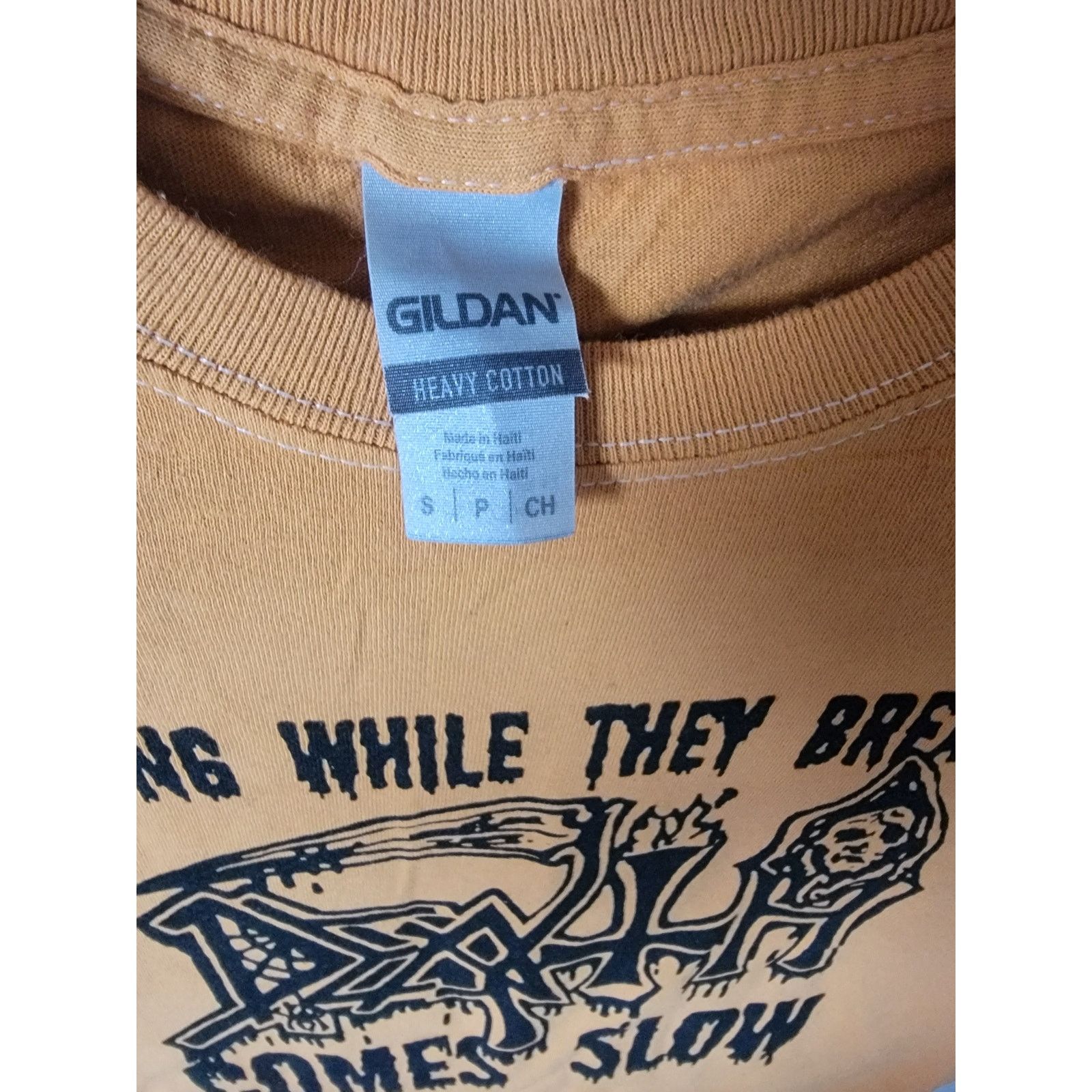 Other Death band t shirt size small burnt orange Size US S / EU 44-46 / 1 - 2 Thumbnail