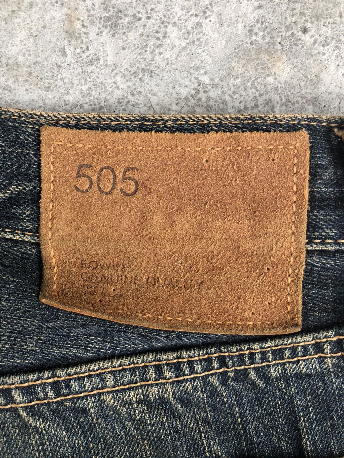If Six Was Nine Japanese Edwin 505s Flared Jeans Mudwash Distressed Denim Size US 32 / EU 48 - 19 Thumbnail