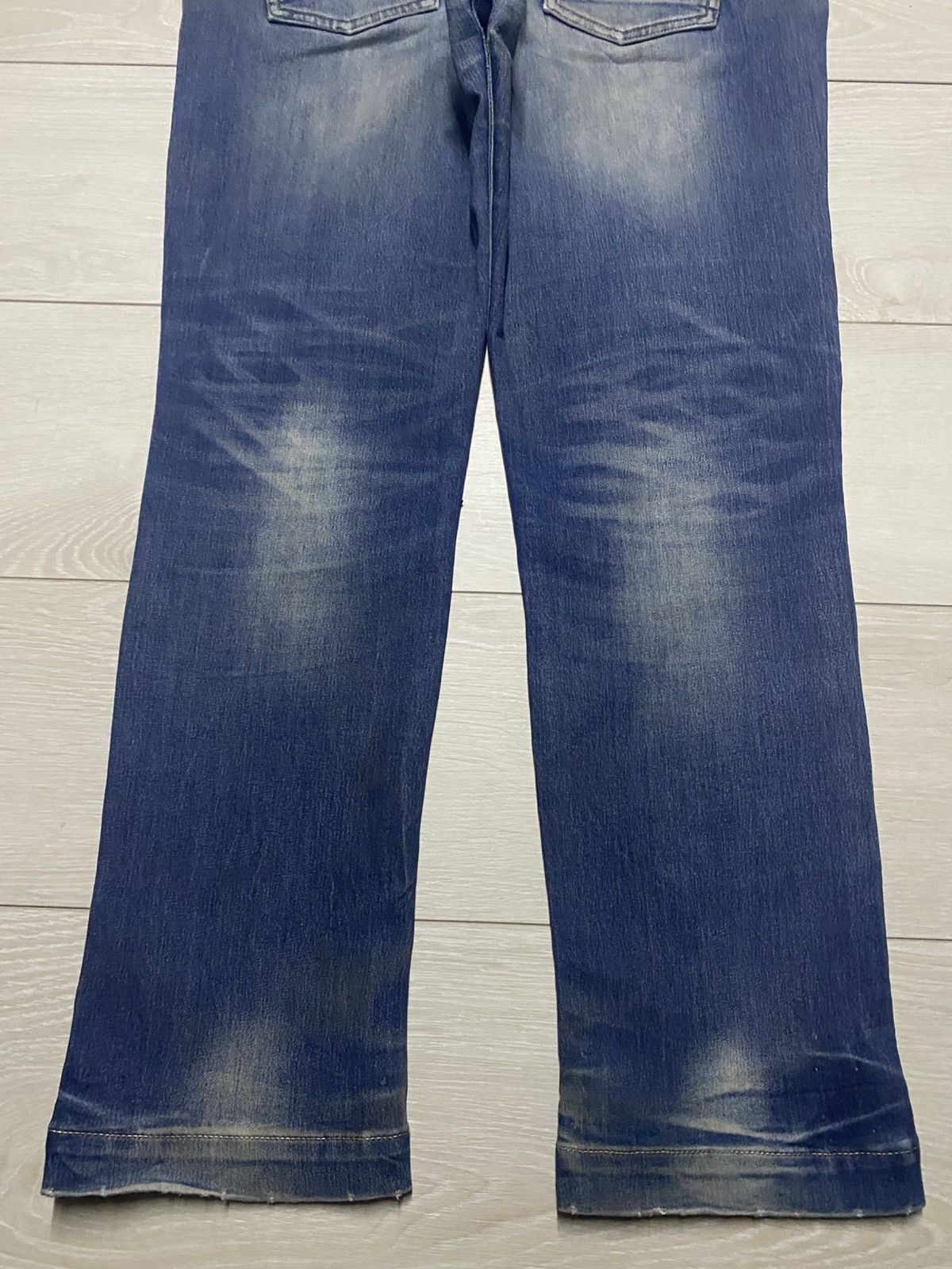 Japanese Brand Vintage Japanese Brand Repaired Style Distressed Slim Fit Size US 34 / EU 50 - 6 Thumbnail