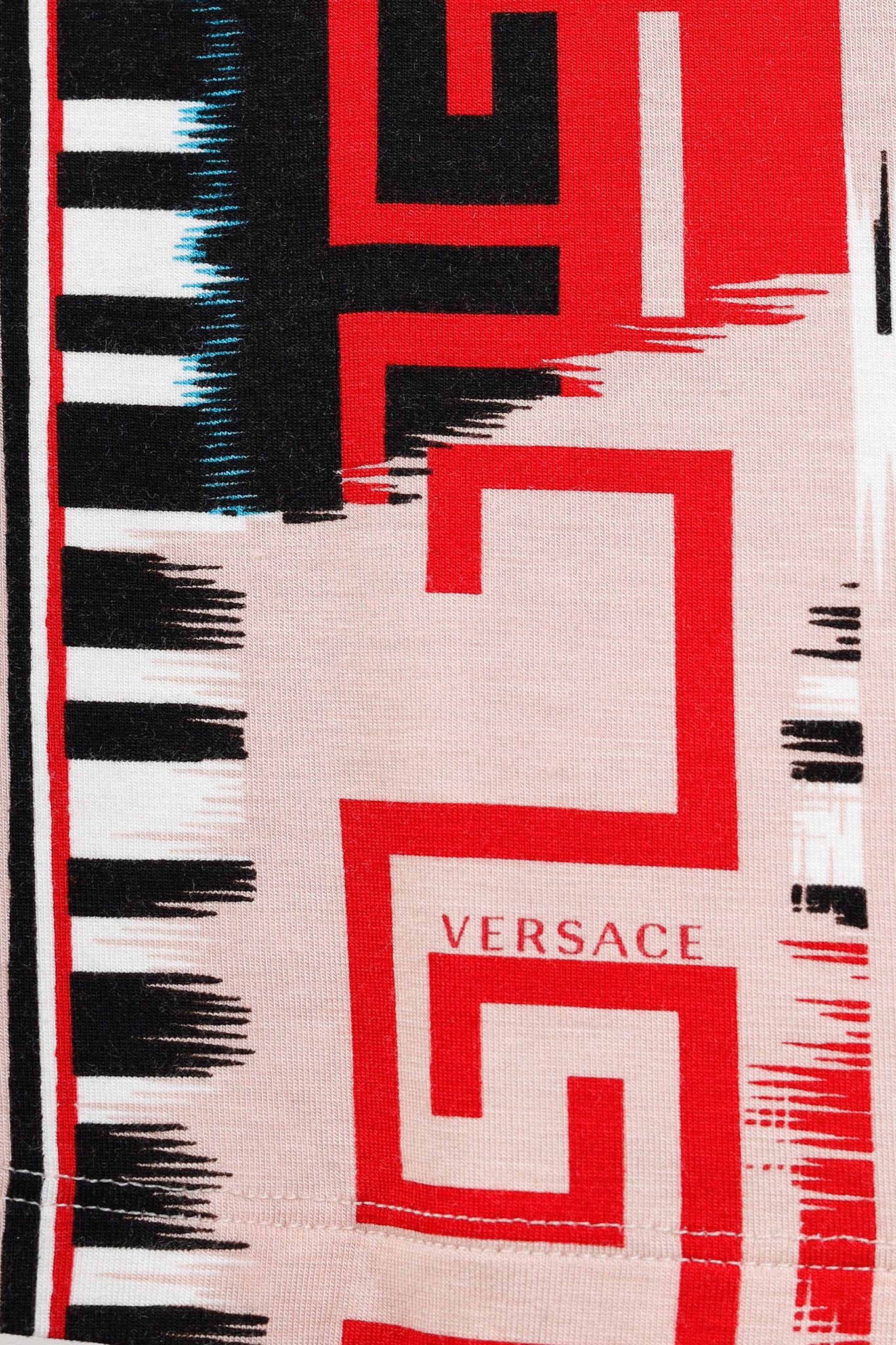 Versace Versace SS/11 Multicoloured Jersey Geometric-Print T-Shirt Size M / US 6-8 / IT 42-44 - 6 Thumbnail