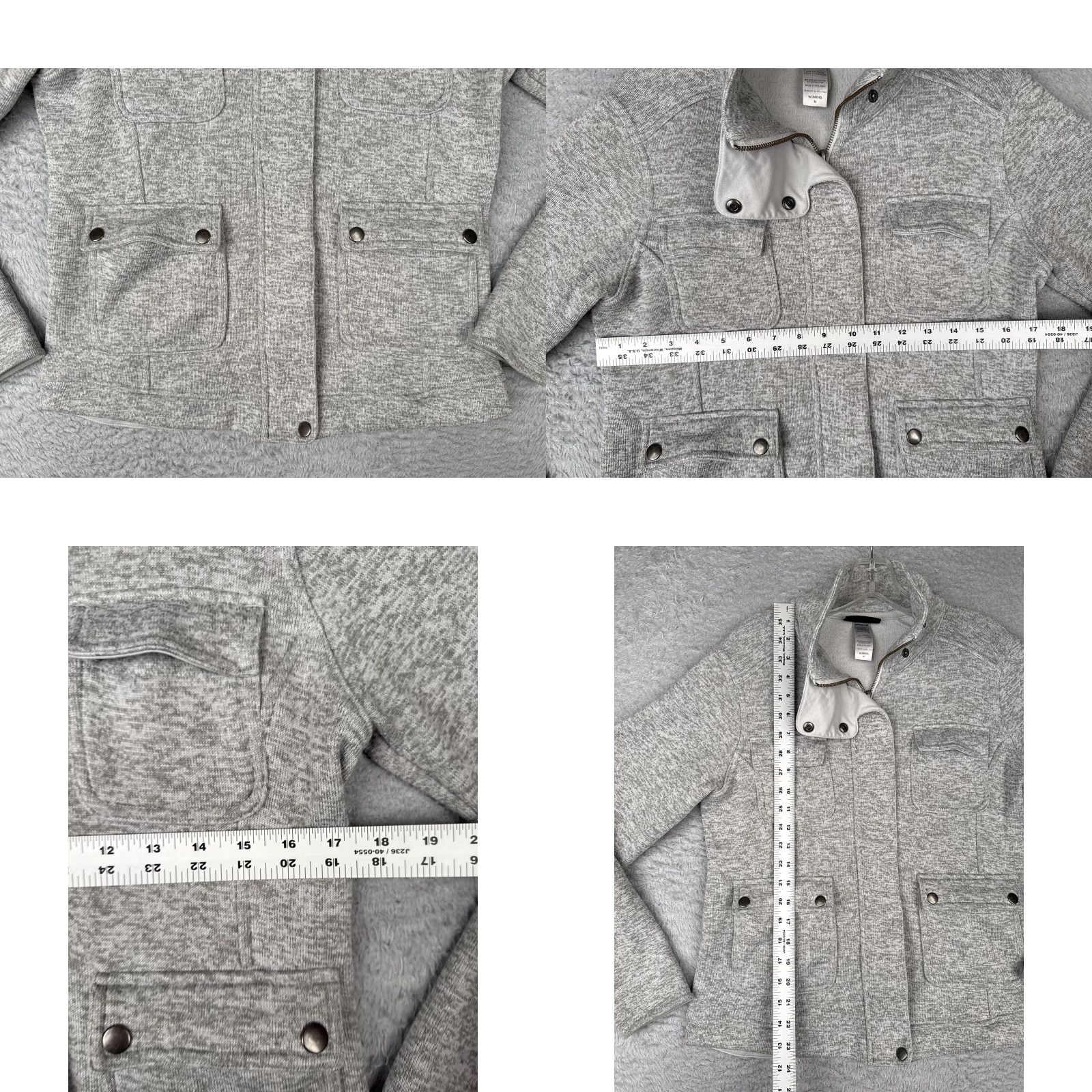 Patagonia Patagonia Jacket Womens Medium Gray Better Jacket Knit Shell Pockets Mock Neck Size M / US 6-8 / IT 42-44 - 8 Thumbnail