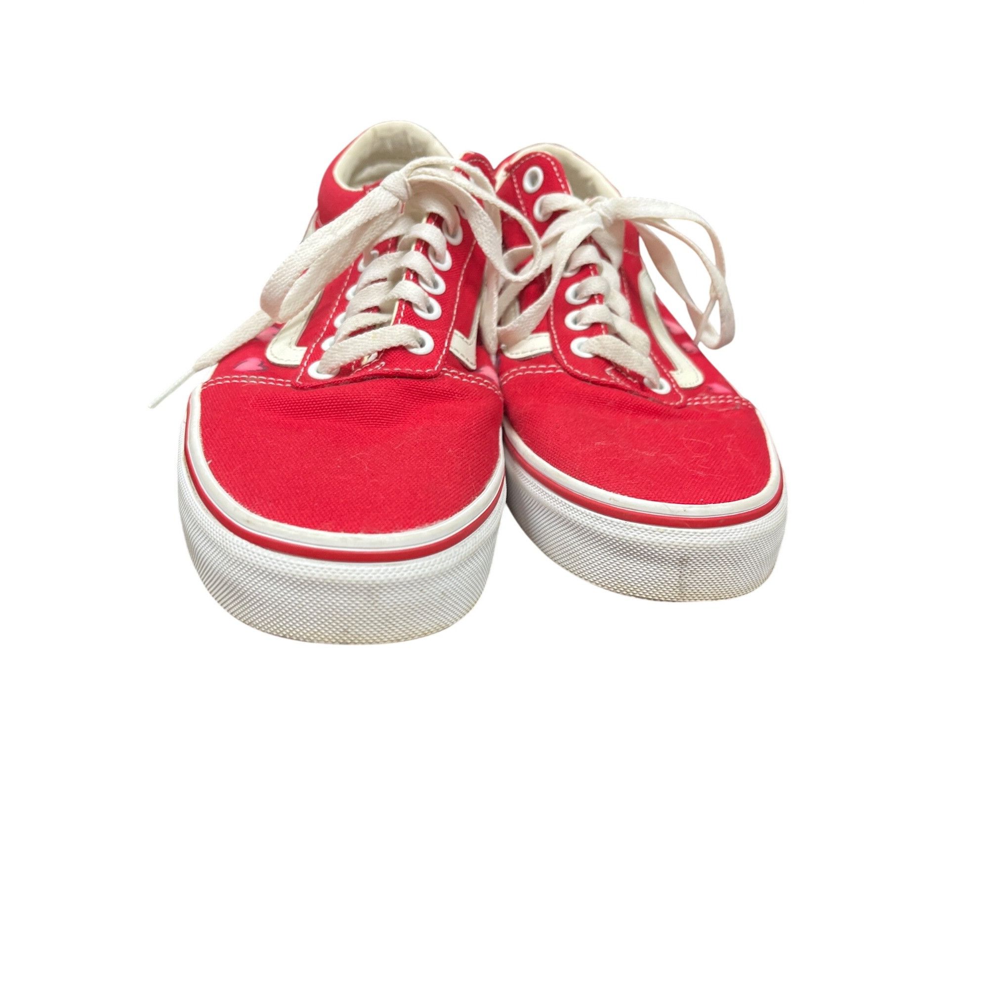 Vans Vans Off The Walls mens red heart graph low top sneakers sz Size US 8.5 / EU 41-42 - 10 Thumbnail