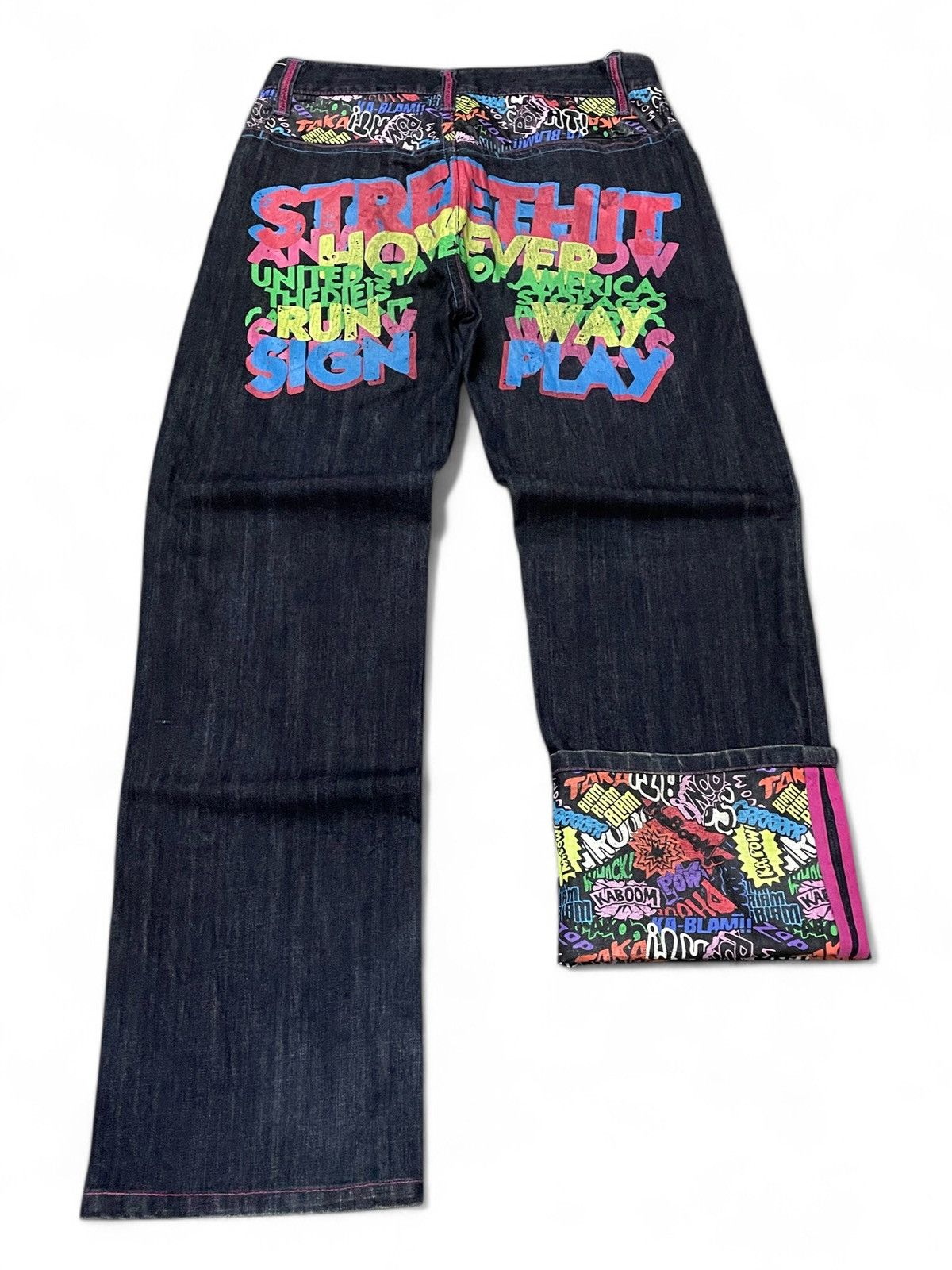 KOJIMA GENES × Red Monkey Clone Devgru Japan Comic Art Evisu Style Loose Jeans Size US 30 / EU 46 - 1 Thumbnail