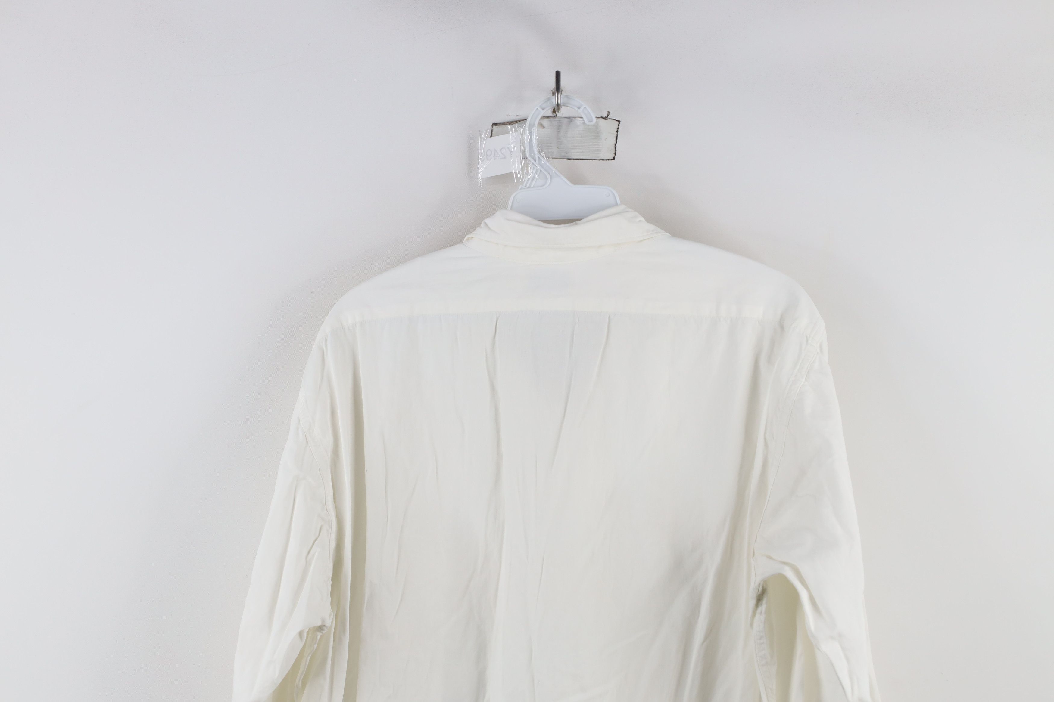 Vintage Vintage 60s 70s Rockabilly Collared Button Shirt White USA Size US XL / EU 56 / 4 - 10 Thumbnail