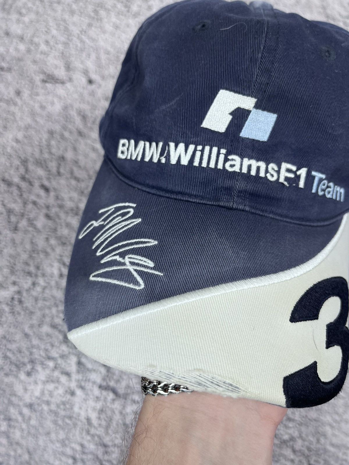 BMW Vintage Formula 1 BMW Williams team Faded Cap Hat Size ONE SIZE - 3 Thumbnail