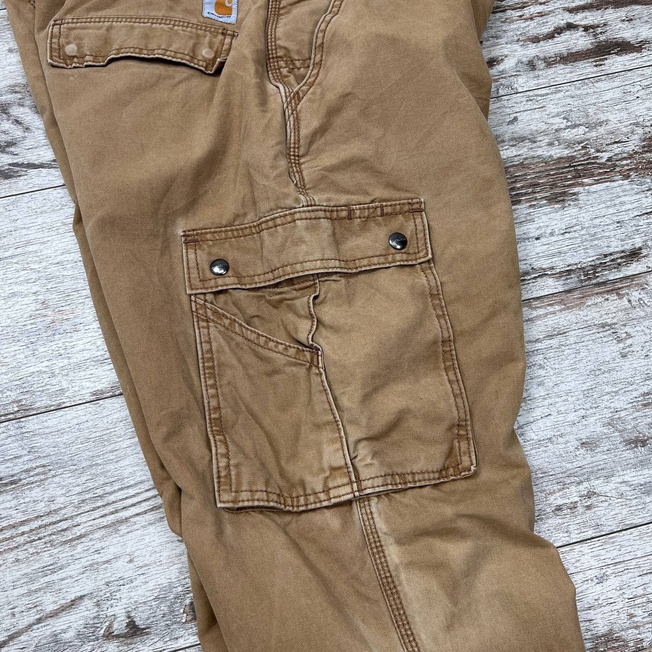 Carhartt Vintage Cargo Carhartt Workwear Pants Relax Fit Size US 36 / EU 52 - 13 Thumbnail