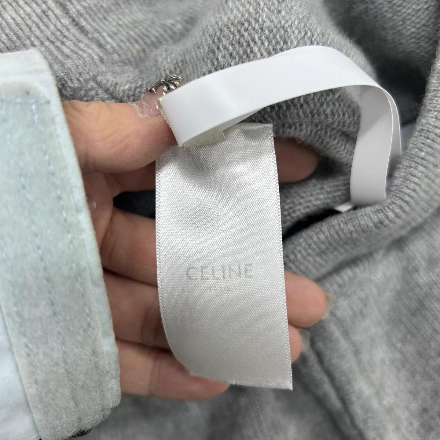 Celine Celine 99 New Gray Drawstring Wool Short S ys001357 Size 26" / US 2 / IT 38 - 4 Thumbnail