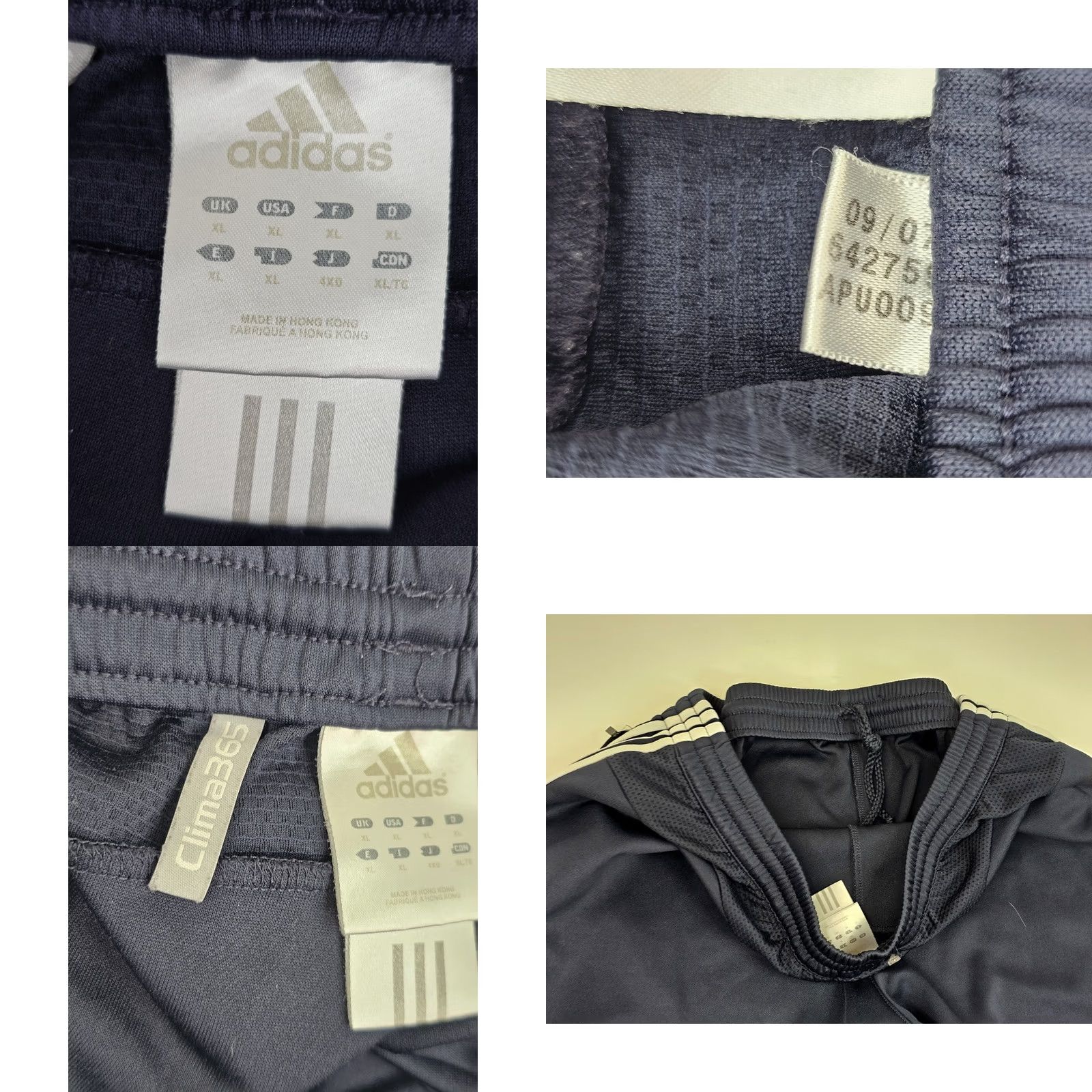 Adidas Adidas Clima365 Straight Leg Fleece Track Pants Men XL Navy Blue Y2K Foam? Size US 36 / EU 52 - 8 Thumbnail