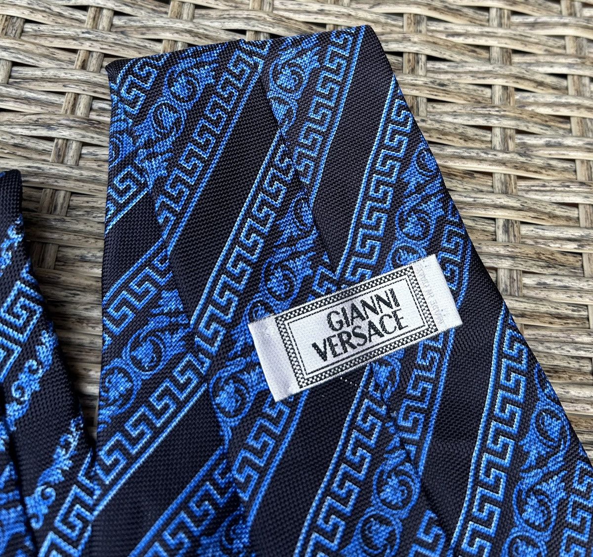 Versace × Vintage Vintage 90’s Gianni Versace Silk Printed Tie Made In Italy Size ONE SIZE - 3 Thumbnail