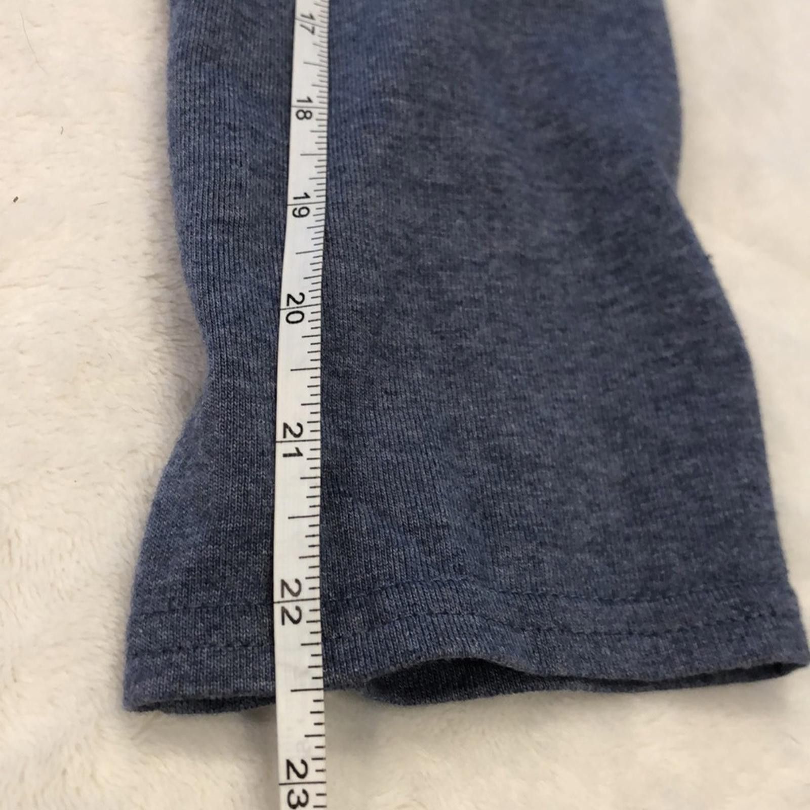 Other J. Jill Blue midi Tee shirt dress cropped sleeves soft SM Size S / US 4 / IT 40 - 9 Thumbnail