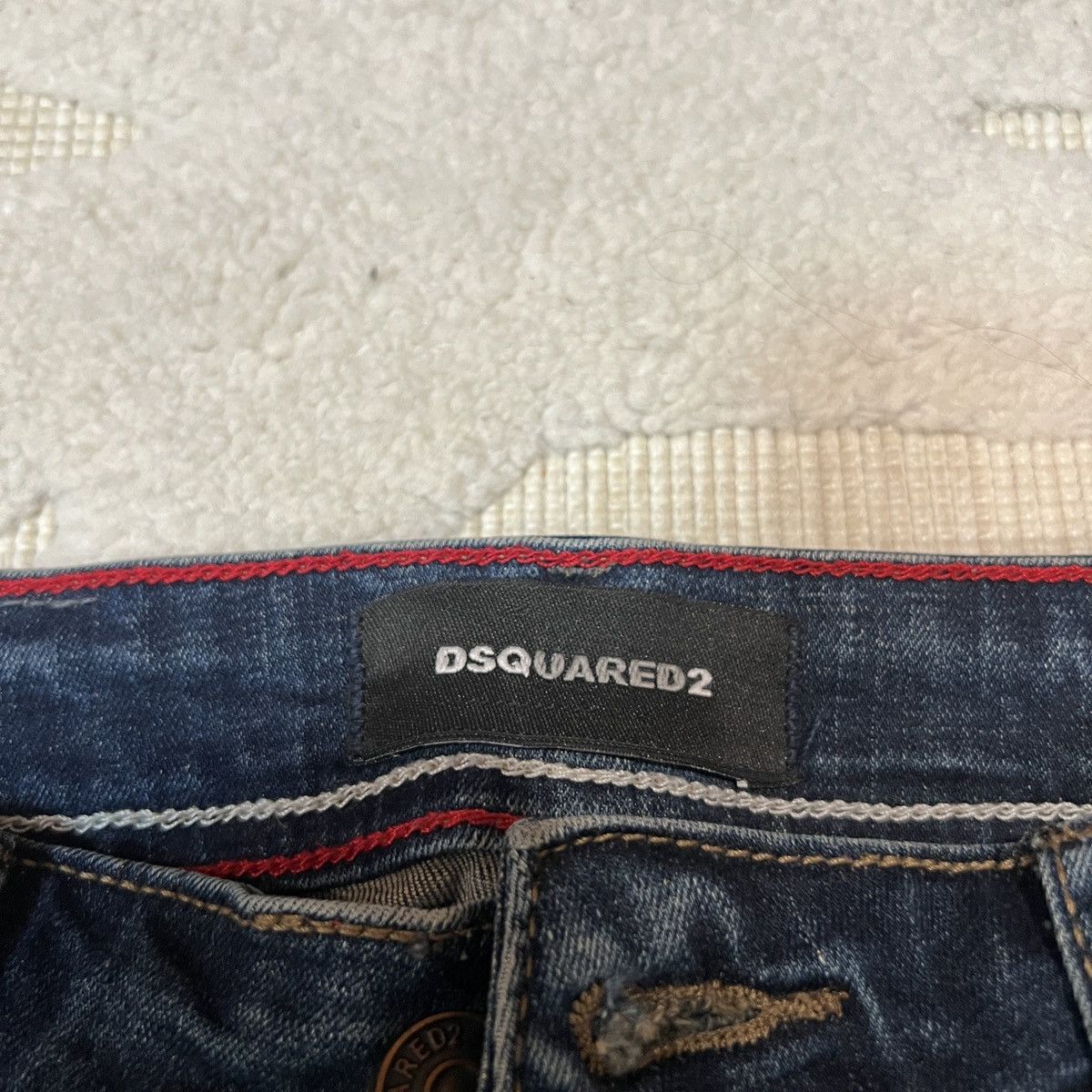 Dsquared2 Dsquared2 Hedi Slimane Style Jeans Italy Skull Navy Denim Size US 32 / EU 48 - 2 Thumbnail