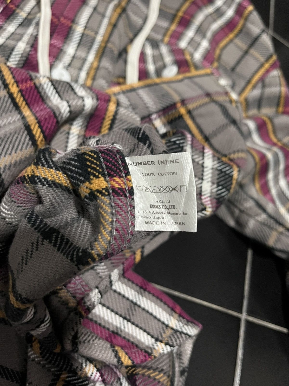 Number (N)ine Number (N)ine Hybrid Plaid Flannel Size US M / EU 48-50 / 2 - 9 Thumbnail