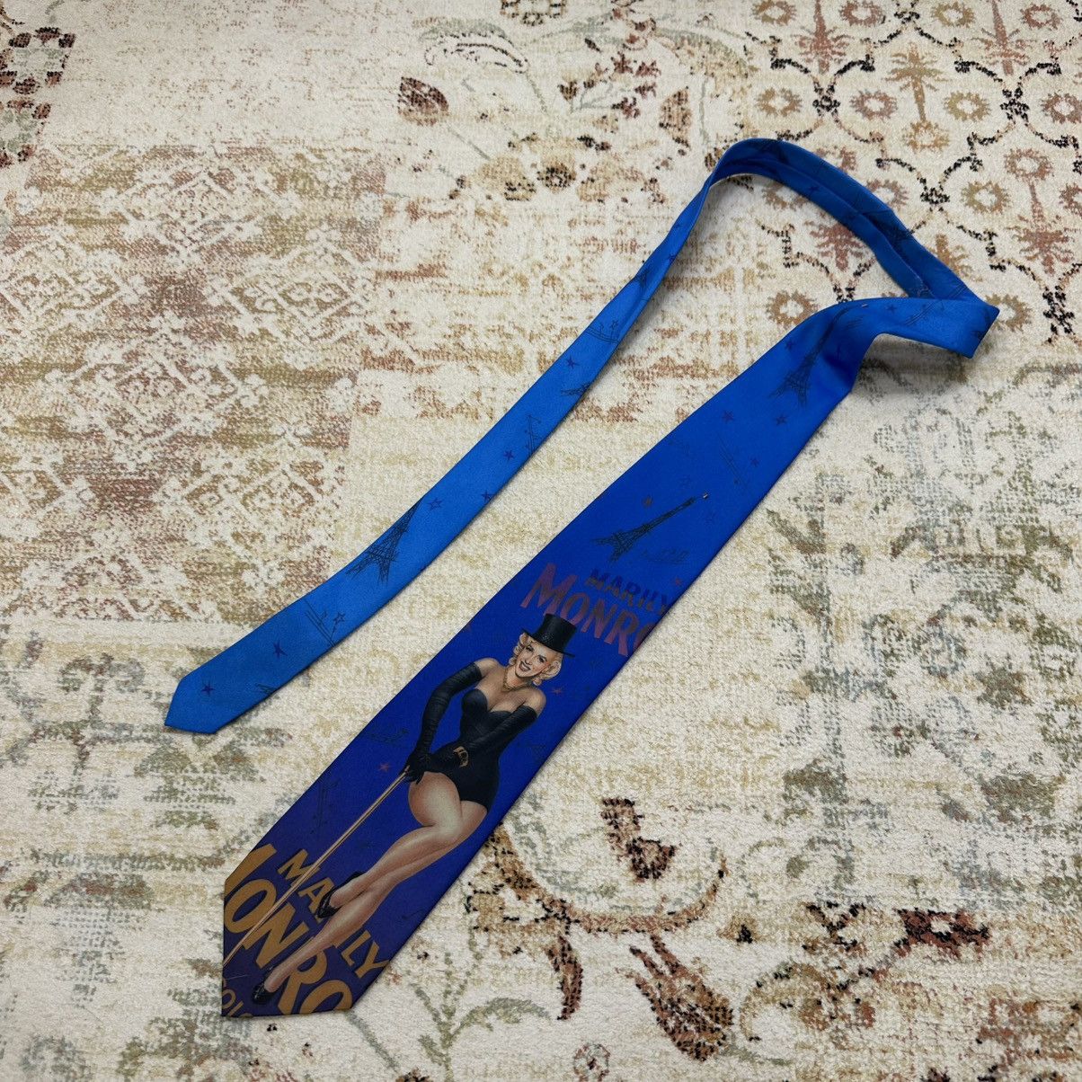 Japanese Brand × Vintage Vintage Tie Marilyn Monroe Big Logo 90s Streetwear Singer Size ONE SIZE - 1 Thumbnail