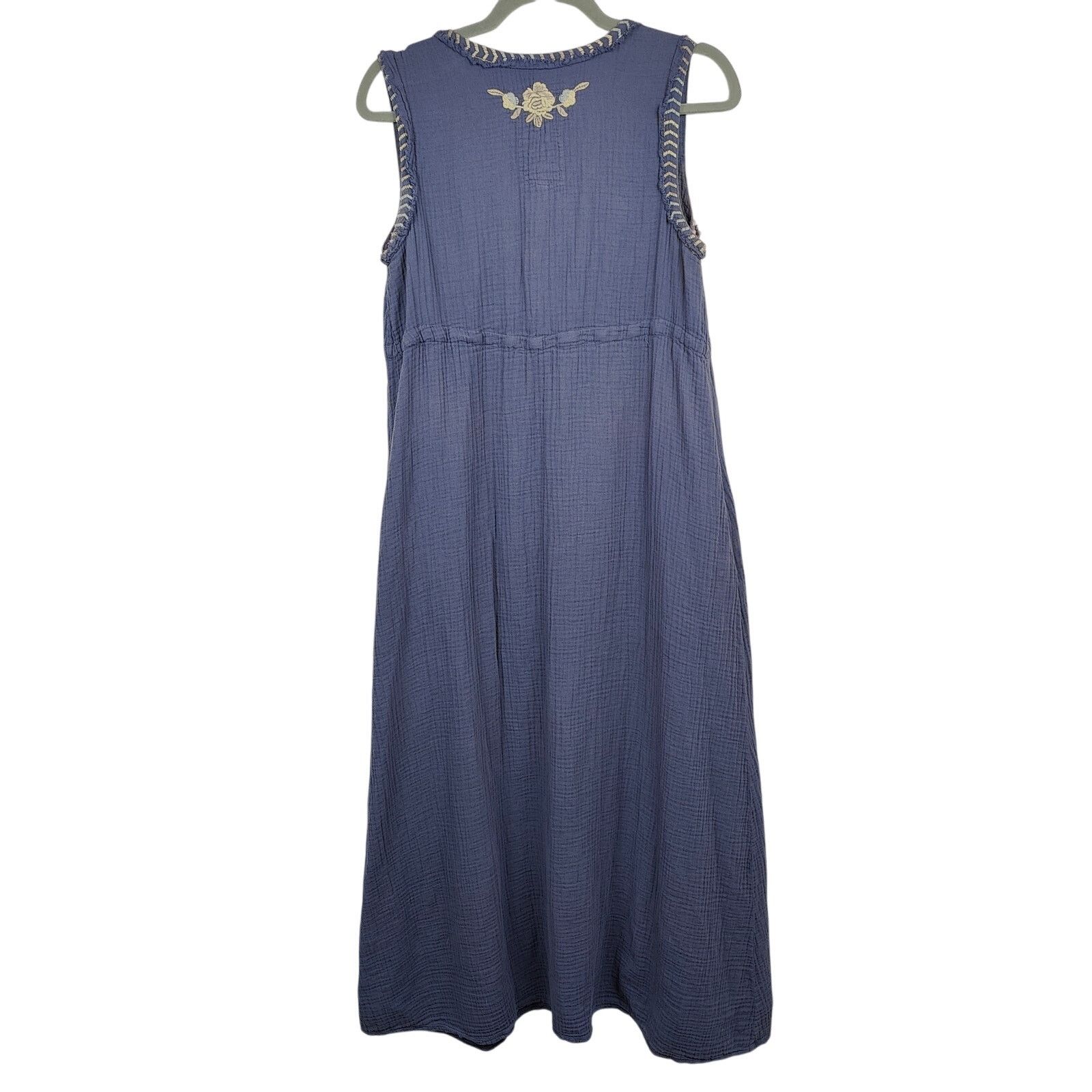 Johnny Was Johnny Was Maxi Dress Womens Small Purple Gauze Cream Floral Size S / US 4 / IT 40 - 8 Thumbnail