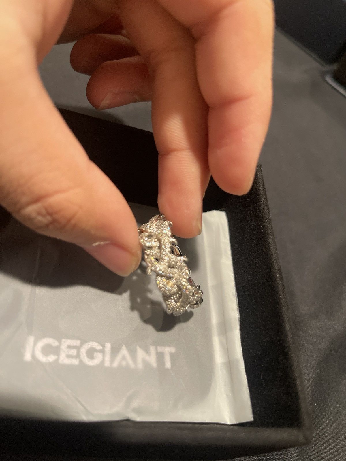 Other ICEGIANT MOISSANITE .925 STERLING SILVER CUBAN THORNS RING Size ONE SIZE - 3 Thumbnail