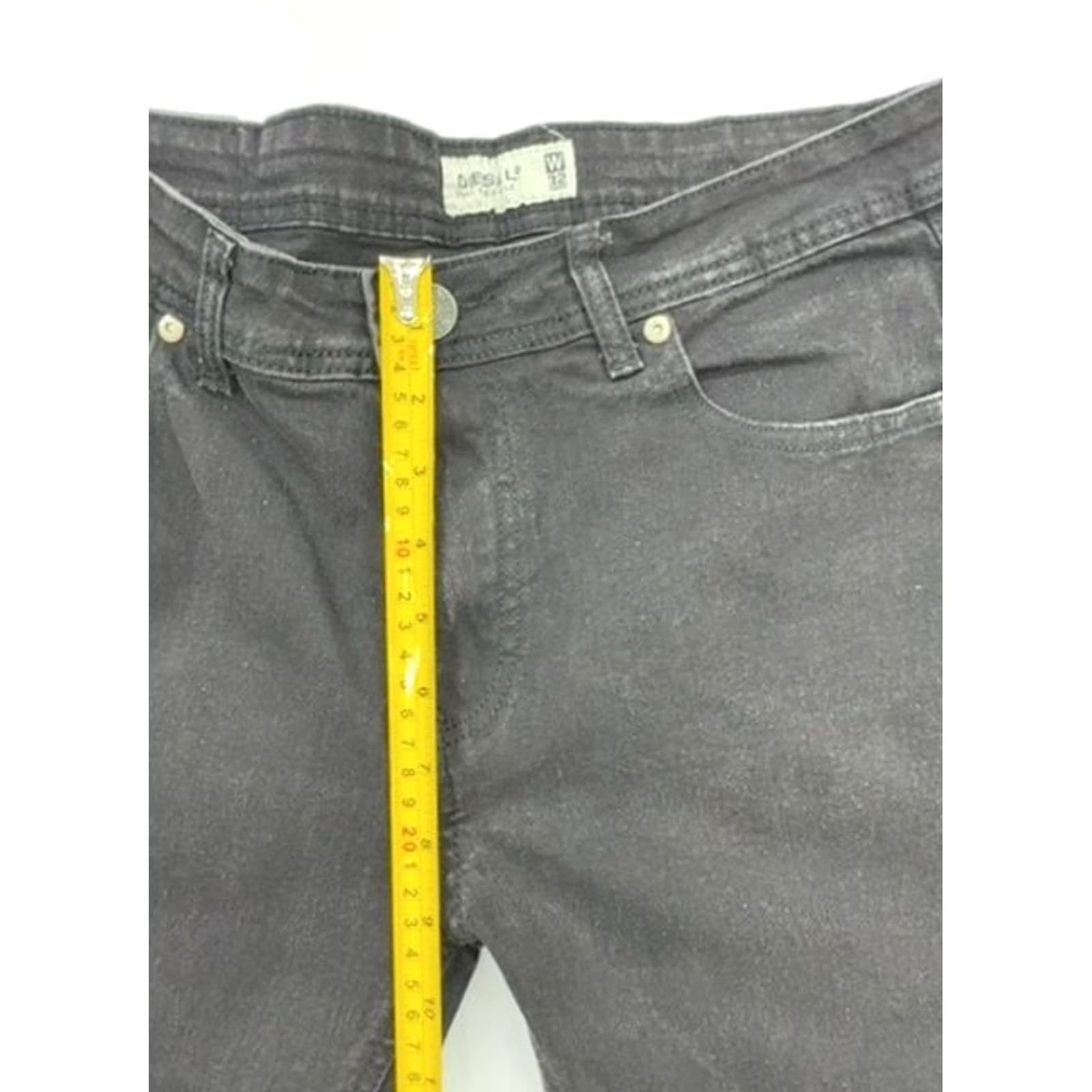 Diesel Diesel Black Straight Jeans W32 Button 5-Pocket Logo Patch Mens Jeans Black 32 Size US 32 / EU 48 - 7 Thumbnail