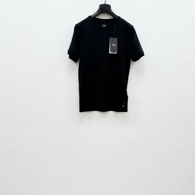 Fendi Fendi Black Cotton Short Sleeve Men's T-shirt 0089 Size US S / EU 44-46 / 1 - 1 Thumbnail