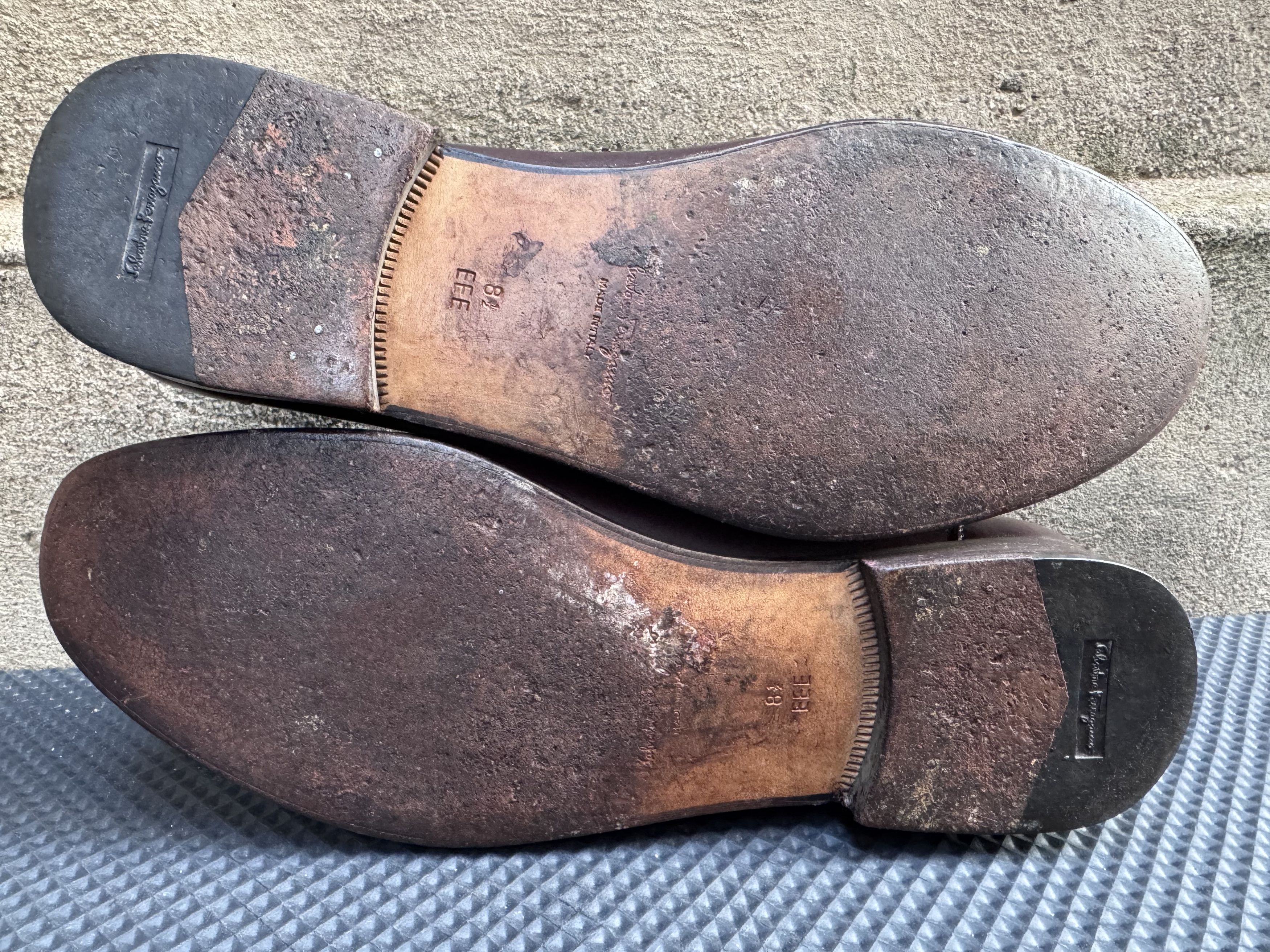 Salvatore Ferragamo Salvatore Ferragamo Gancini Bit Luxury Brown Size US 9.5 / EU 42-43 - 10 Thumbnail