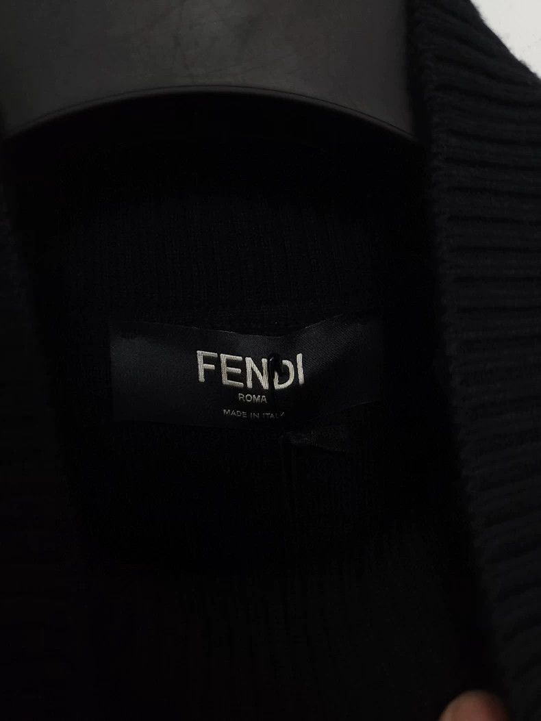 Fendi Fendi High Neck Wool Sweater Jacket Size US M / EU 48-50 / 2 - 6 Thumbnail