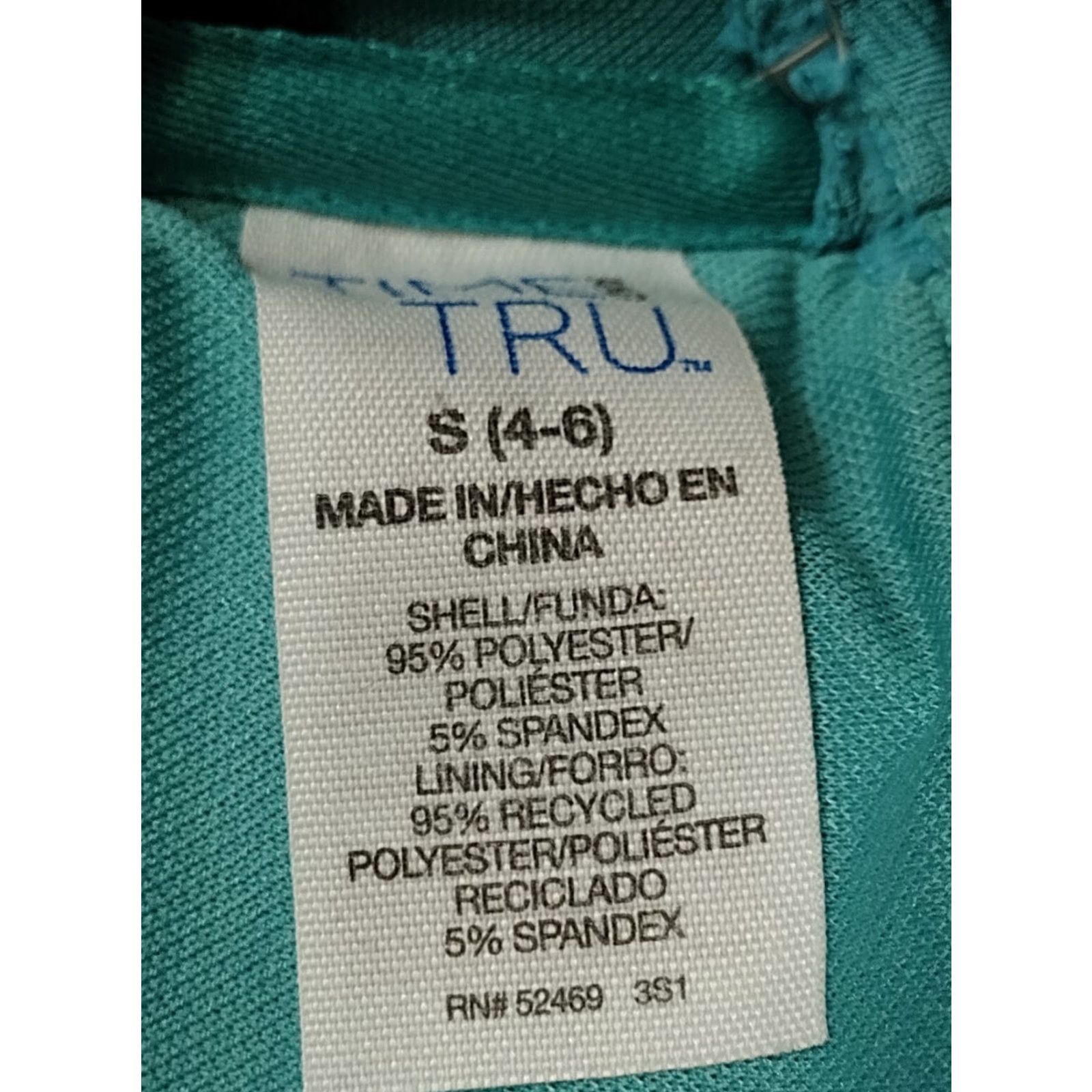 Vintage Time & Tru Womens Knotted Turquoise Bikini Top Size S (4-6) Size S / US 4 / IT 40 - 7 Thumbnail