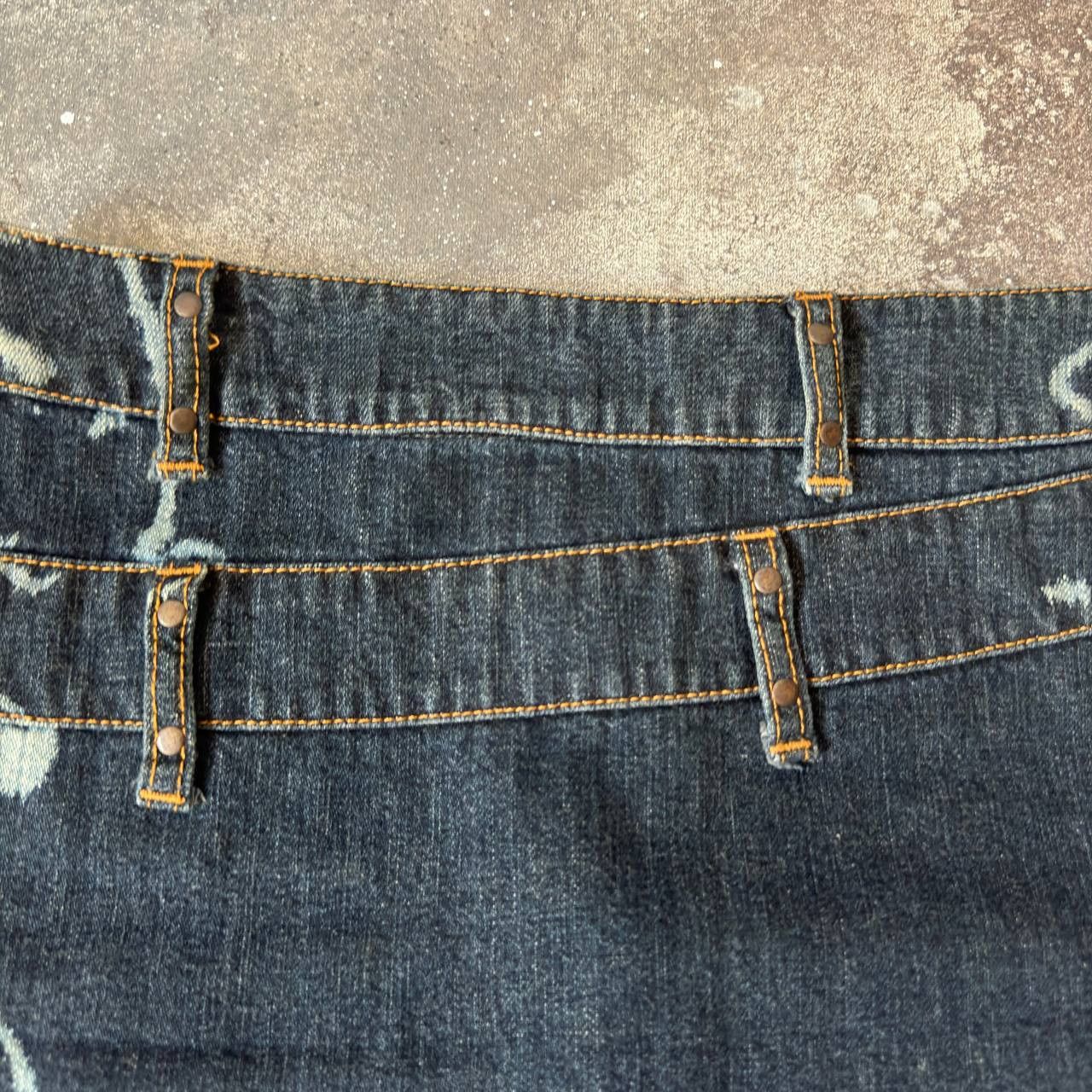Moschino × Vintage Moschino Jeans Vintage Denim Midi Skirt Size 29" - 4 Thumbnail