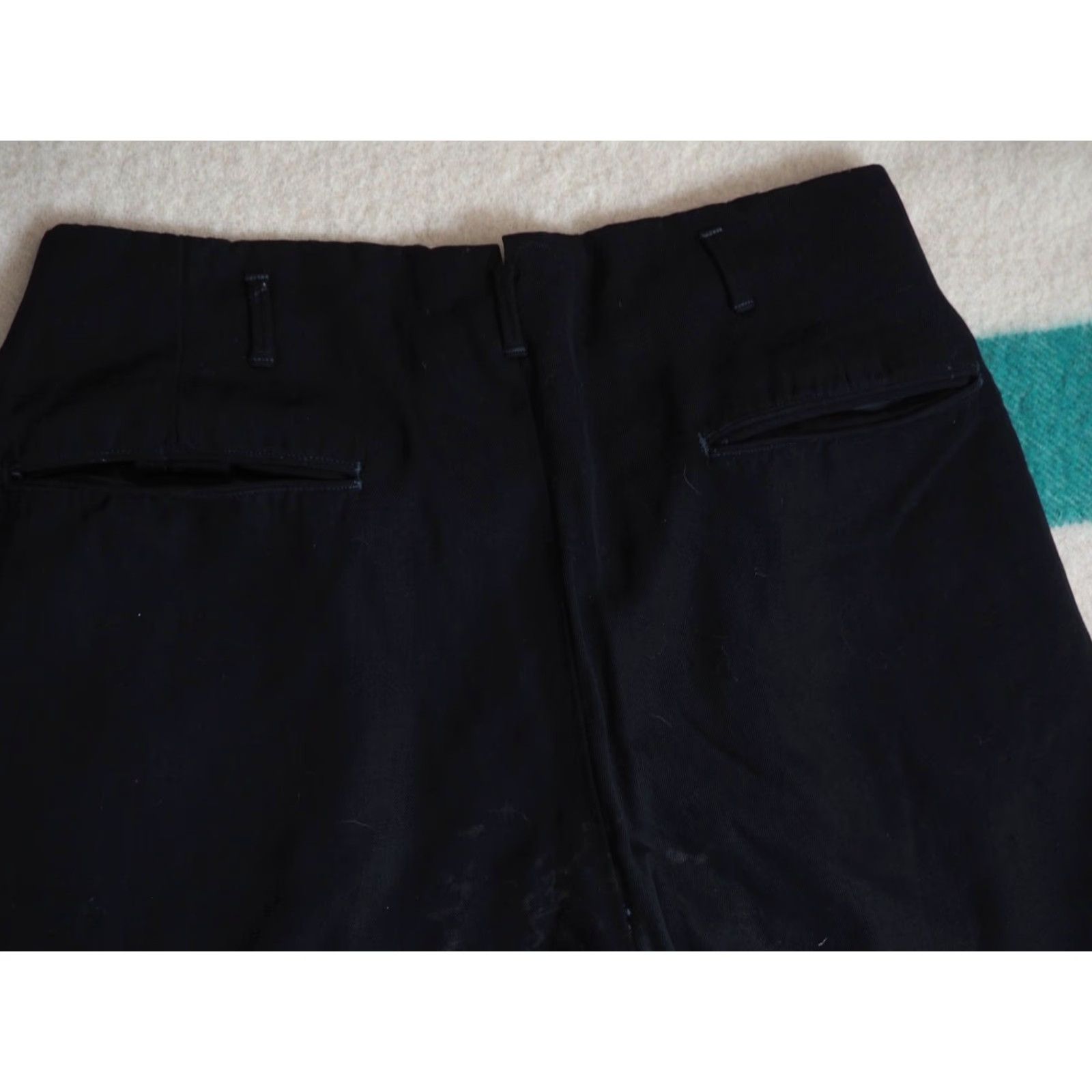 Vintage VINTAGE Pacific Mills Pacifixed Black Wool 32W Shorts 1950s Rockabilly Mens Size US 32 / EU 48 - 4 Thumbnail