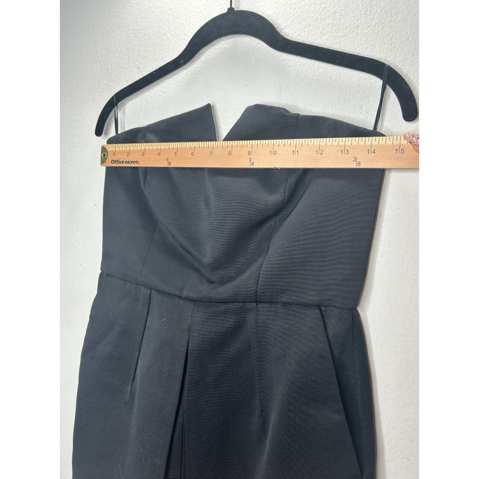 Topshop Topshop Black Strapless V Front Pleats Pockets Zip Romper 6 Size M / US 6-8 / IT 42-44 - 7 Thumbnail