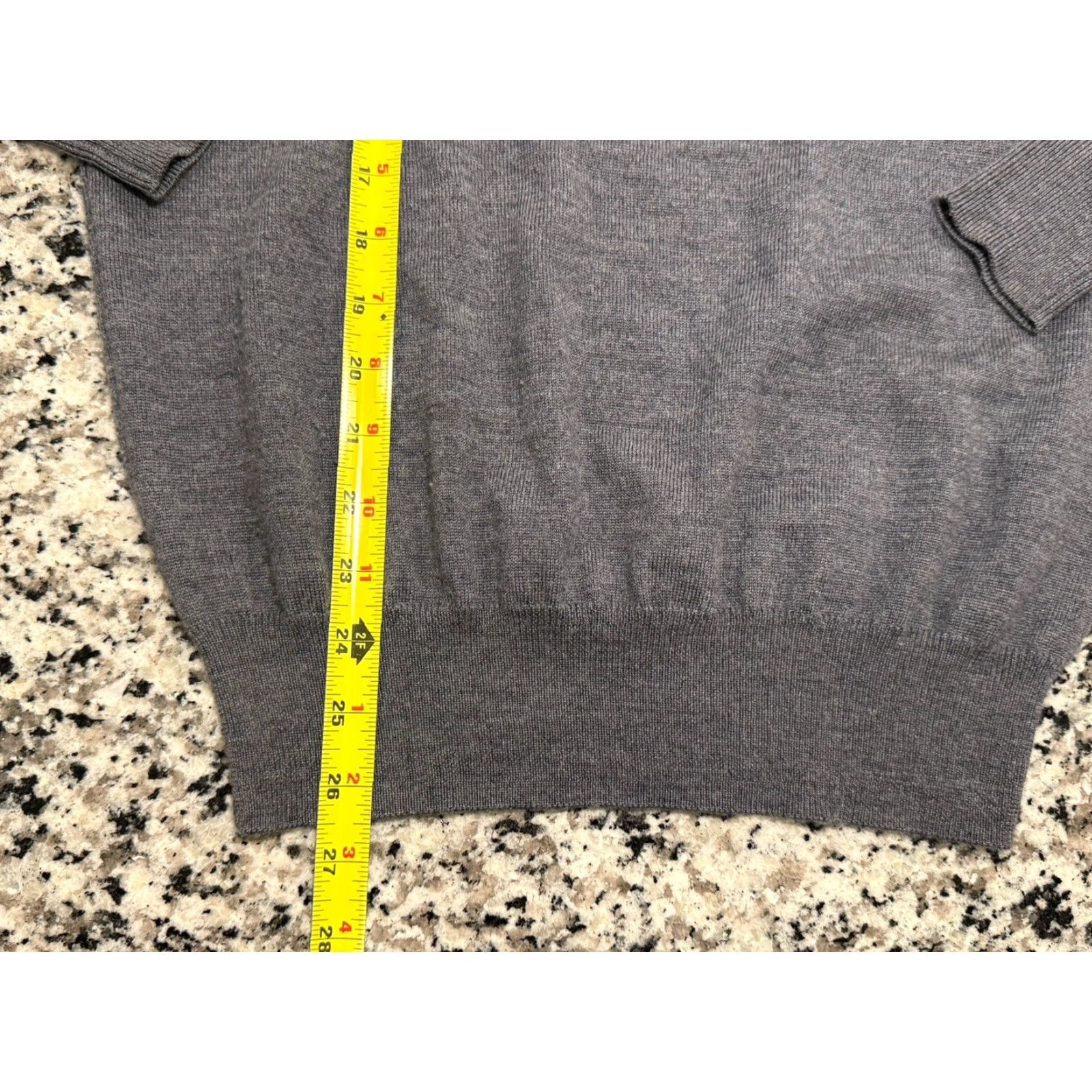 Peter Millar Peter Millar Crown Soft Nappa Trim 1/4 Zip Pullover Mens Sz S Gray Wool Silk Shirt Pullover Mens Size US S / EU 44-46 / 1 - 3 Thumbnail