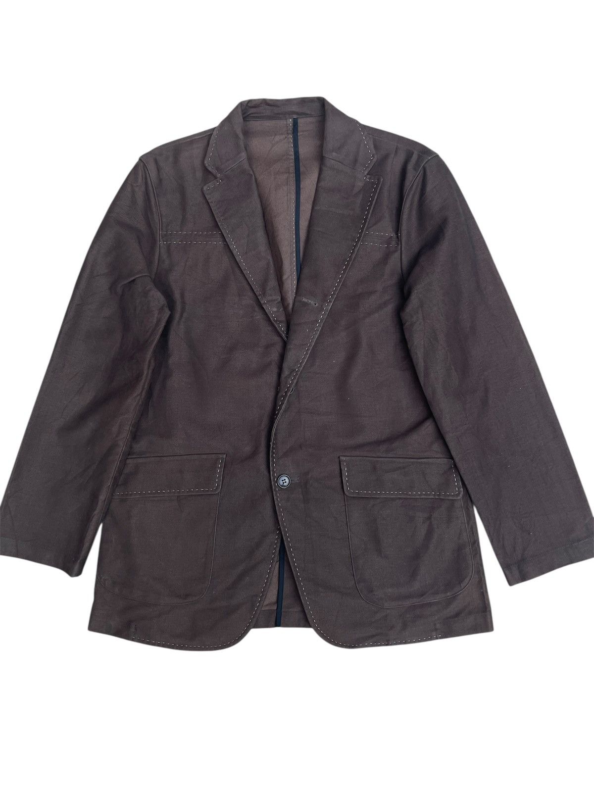 Takeo Kikuchi Takeo Kikuchi Brown Blazer Jacket – Japanese Tailoring Size US S / EU 44-46 / 1 - 1 Thumbnail