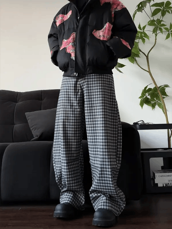 Vintage Matsumoto x Mio Plaid Baggy Wide Leg Pants Size US 32 / EU 48 - 5 Thumbnail