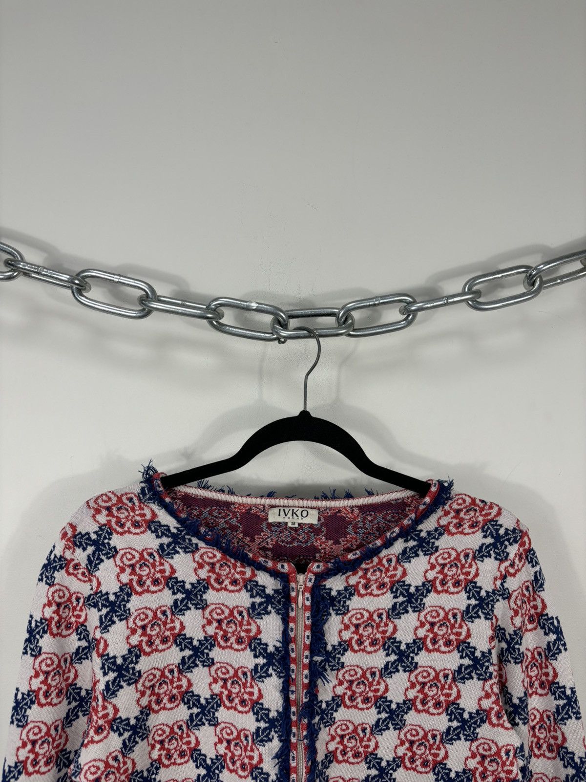Other IVKO Women’s Multicolor Floral Jacquard Cardigan Sweater Size XS / US 0-2 / IT 36-38 - 5 Thumbnail
