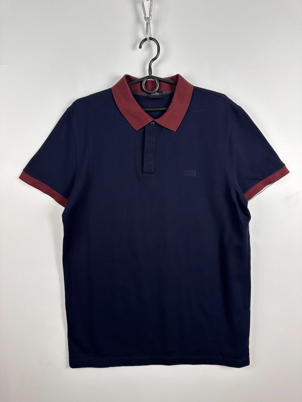 Hugo Boss Hugo Boss Men Polo Shirt Slim Fit Navy Mens Size XL Size US XL / EU 56 / 4 - 1 Thumbnail