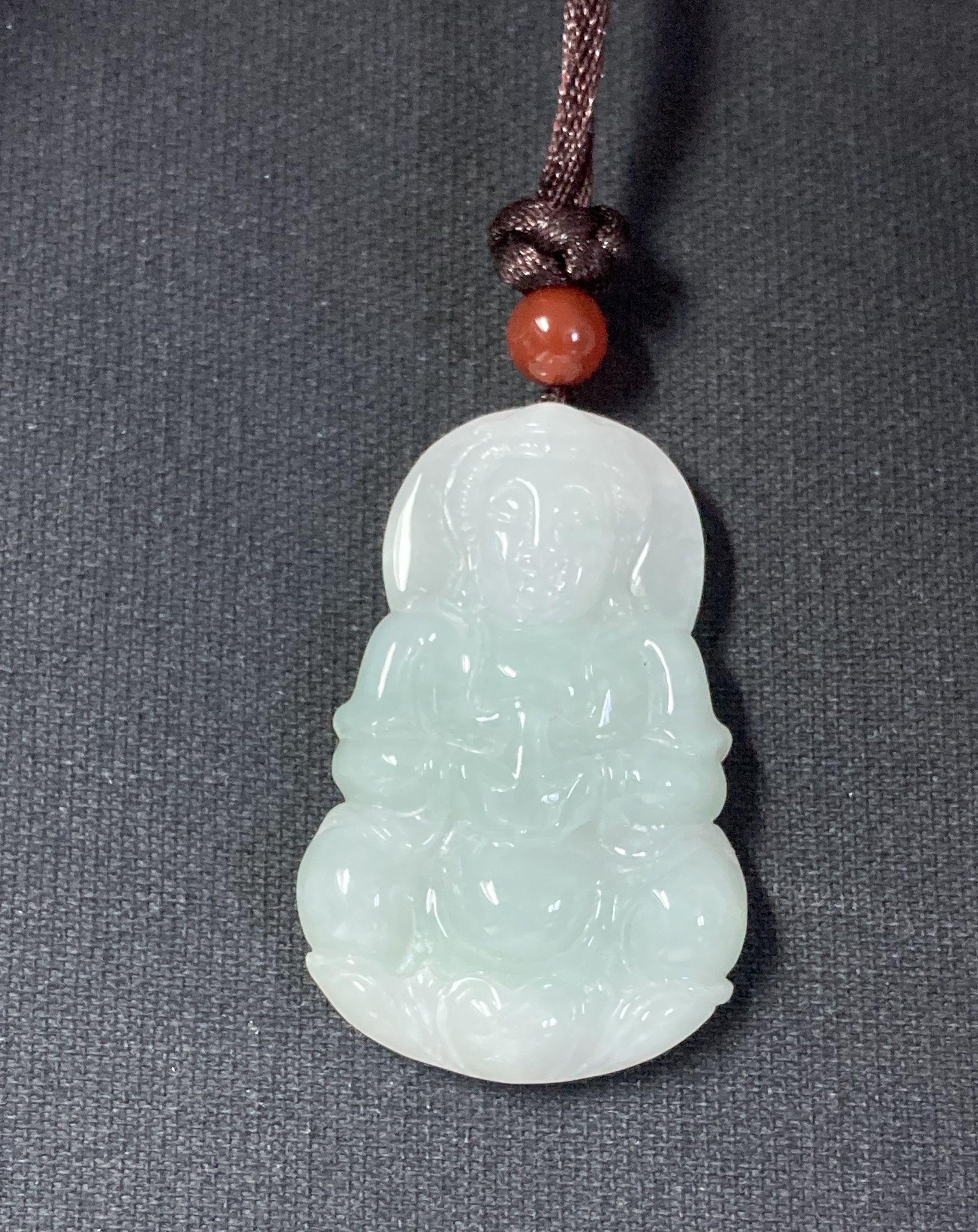 Other 60002 Certified Jadeite jade Guanyin Woman Buddha Pendant Size ONE SIZE - 5 Thumbnail