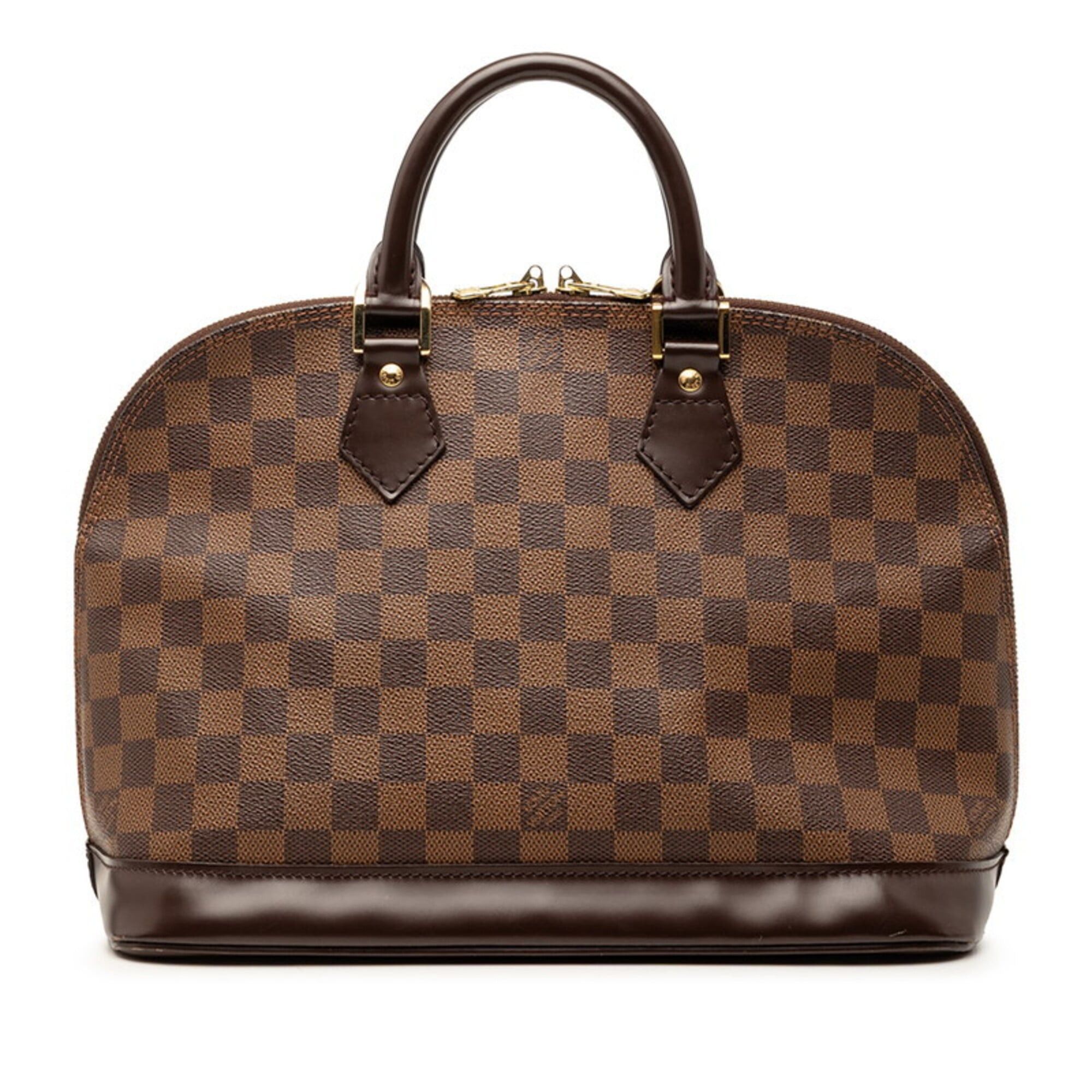 Louis Vuitton Louis Vuitton Damier Alma PM Handbag N53151 Brown Leather Women's LOUIS VUITTON Size ONE SIZE - 1 Thumbnail