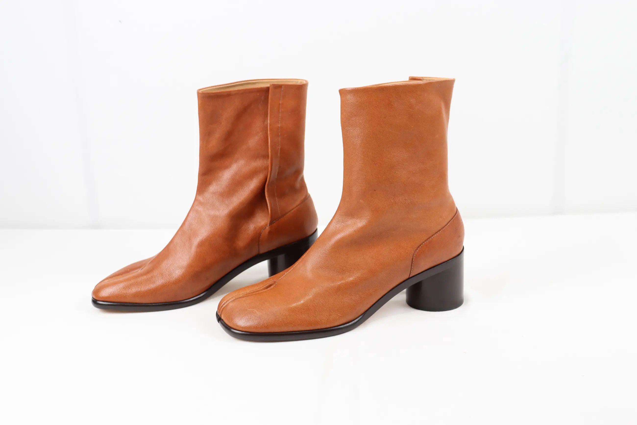 Maison Margiela o1rshd High Tabi Boots in Caramel Size US 12 / EU 45 - 7 Thumbnail